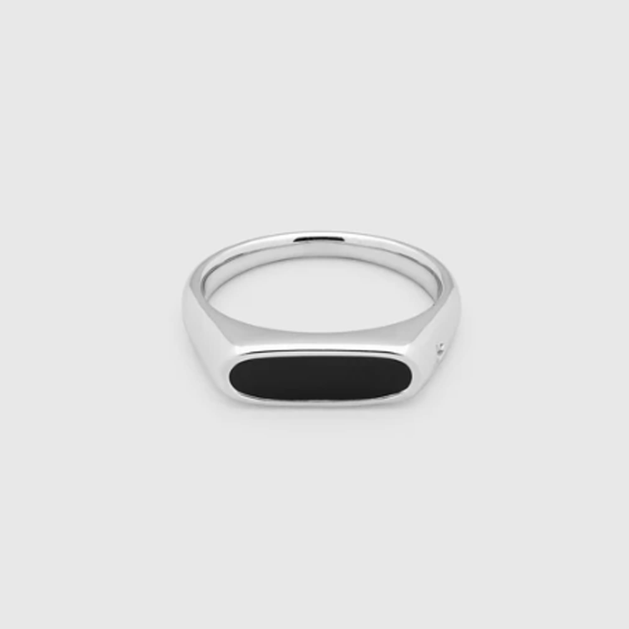 Ring, Mario Onyx sølv