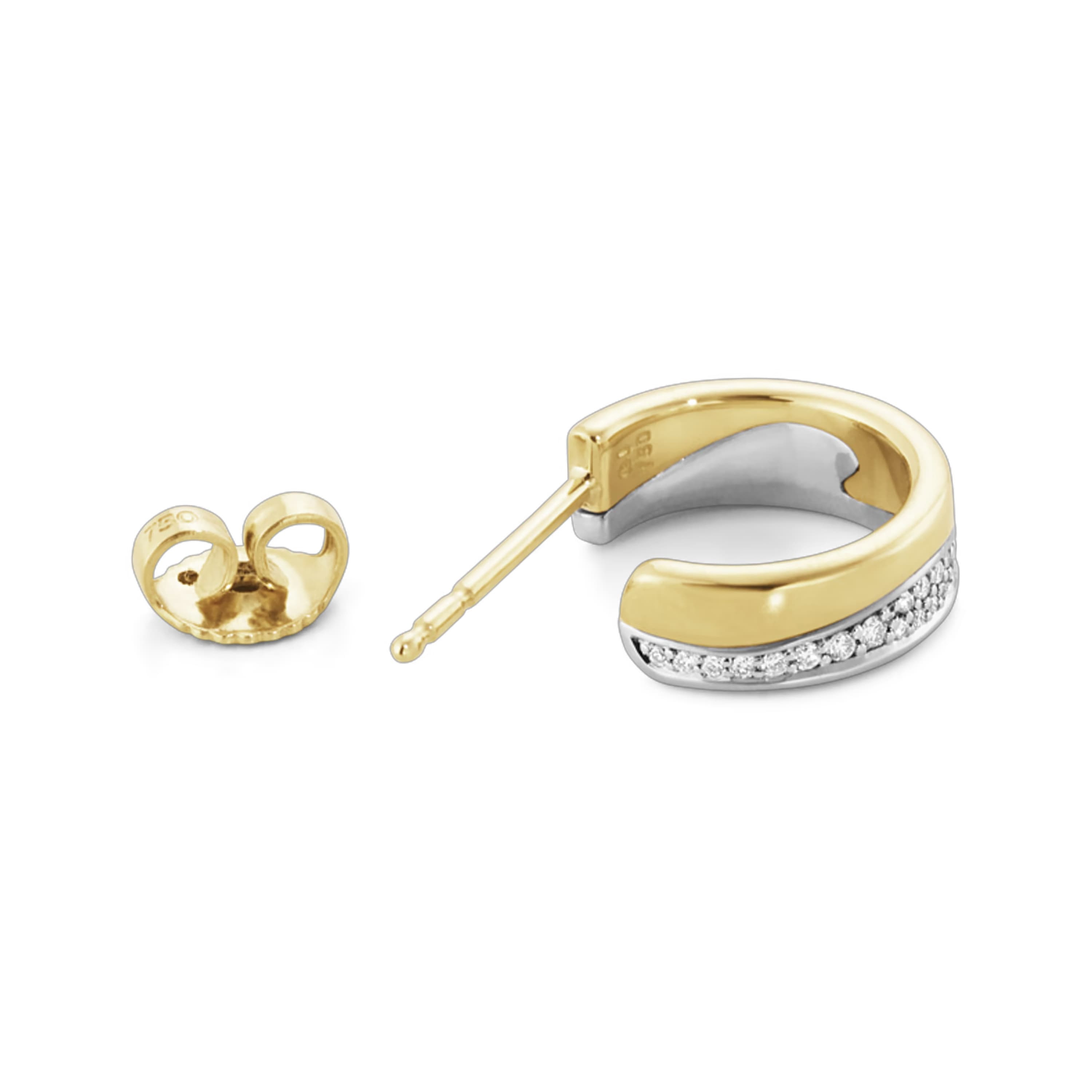 Øreringer, Fusion med diamanter 0,18 ct