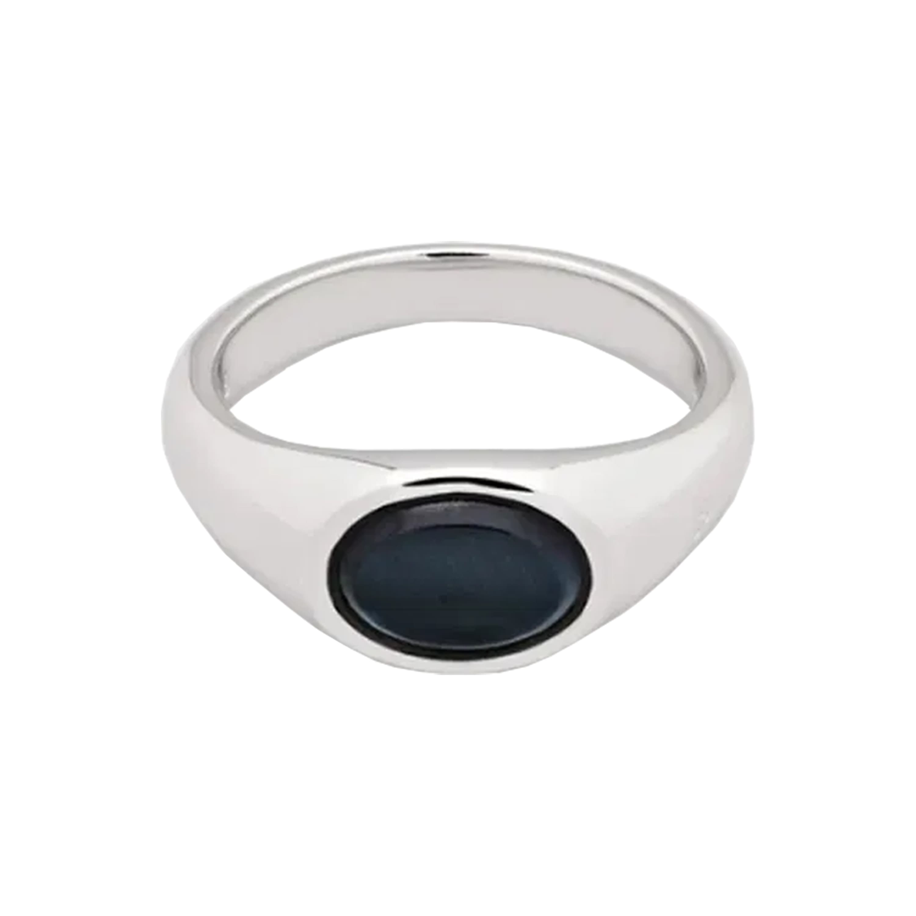 Ring, Joe Blue Hawk Eye sølv