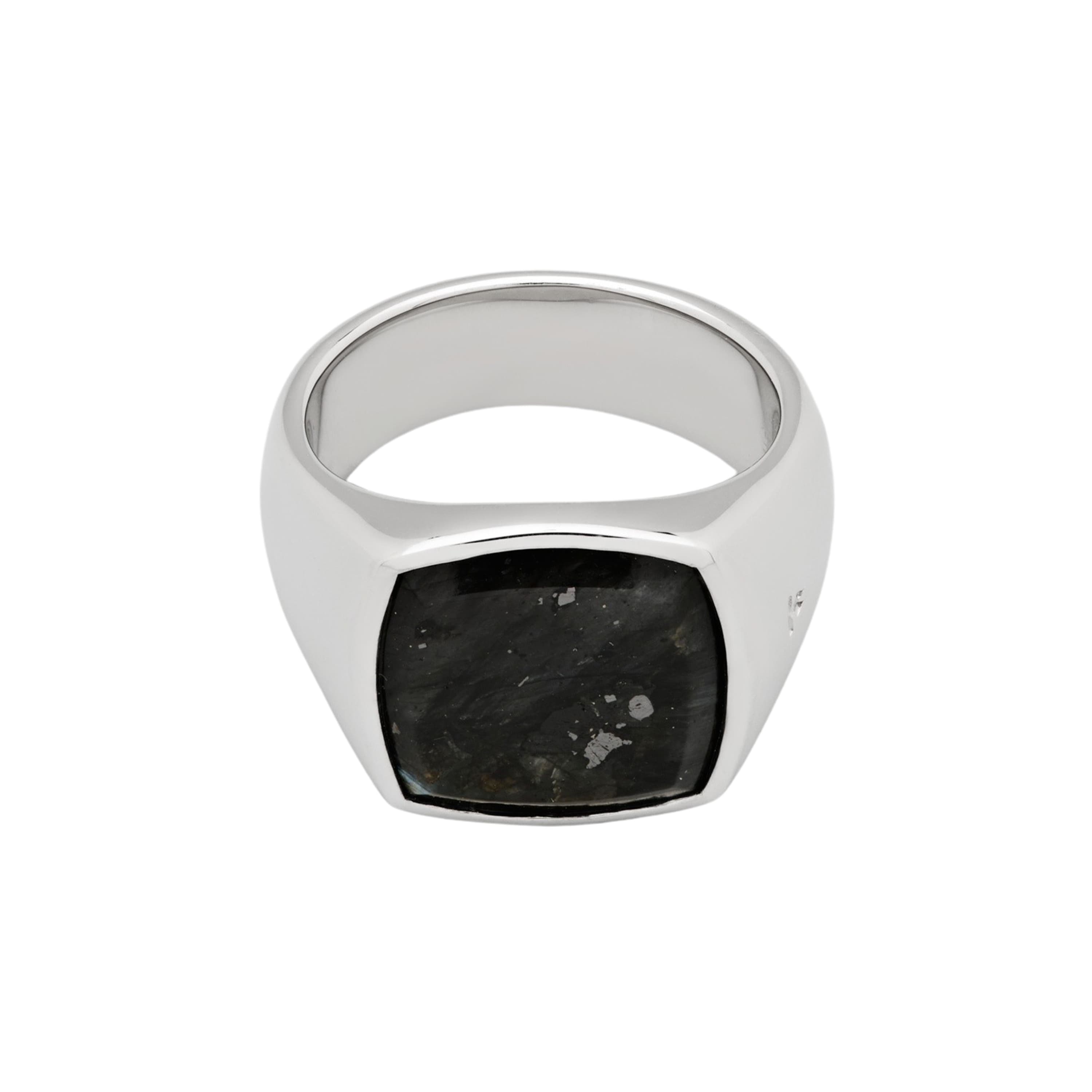 Ring, Cushion Larvikitt sort