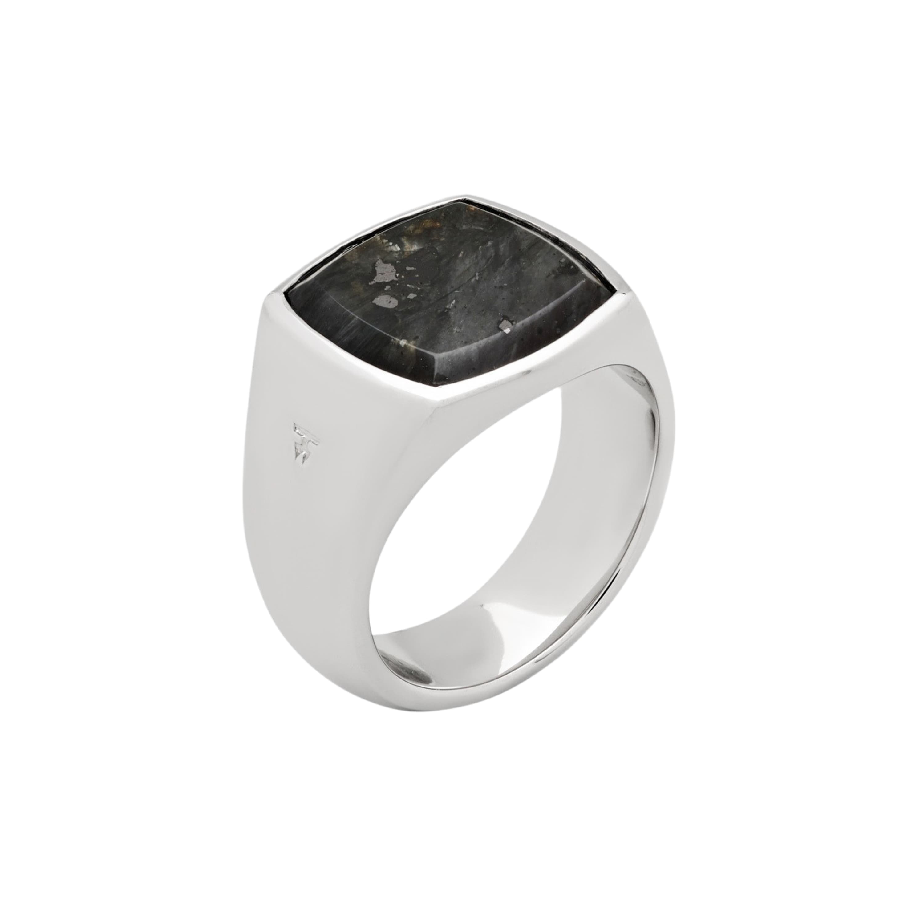 Ring, Cushion Larvikitt sort