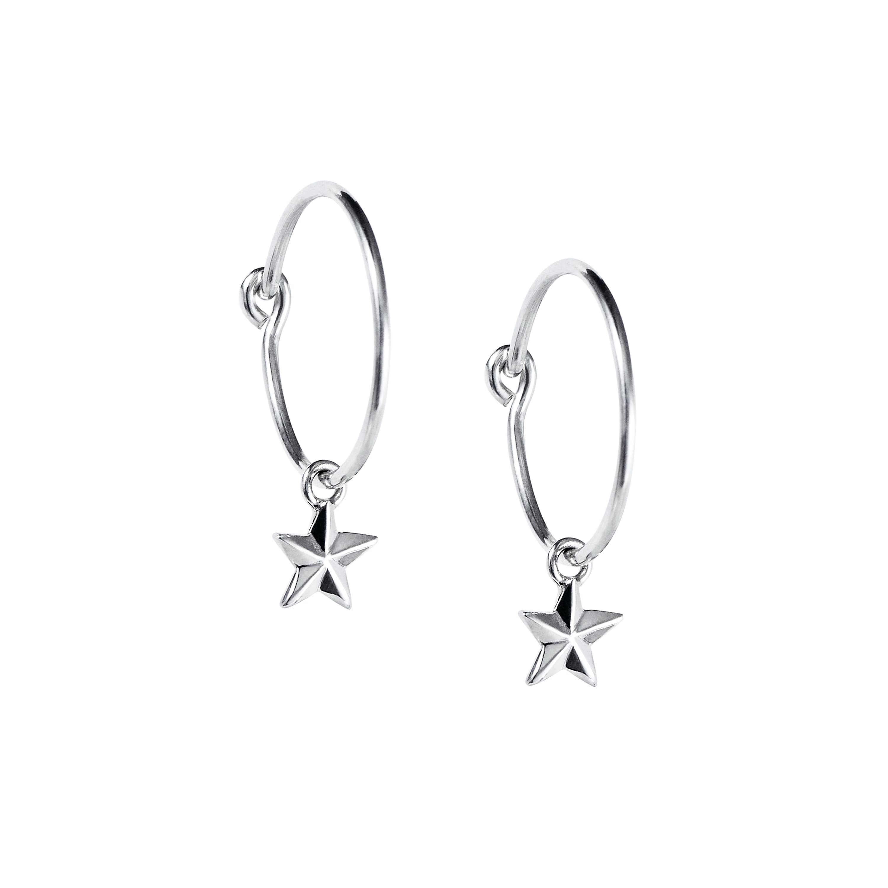 Øreringer, Micro Catch A Falling Star sølv