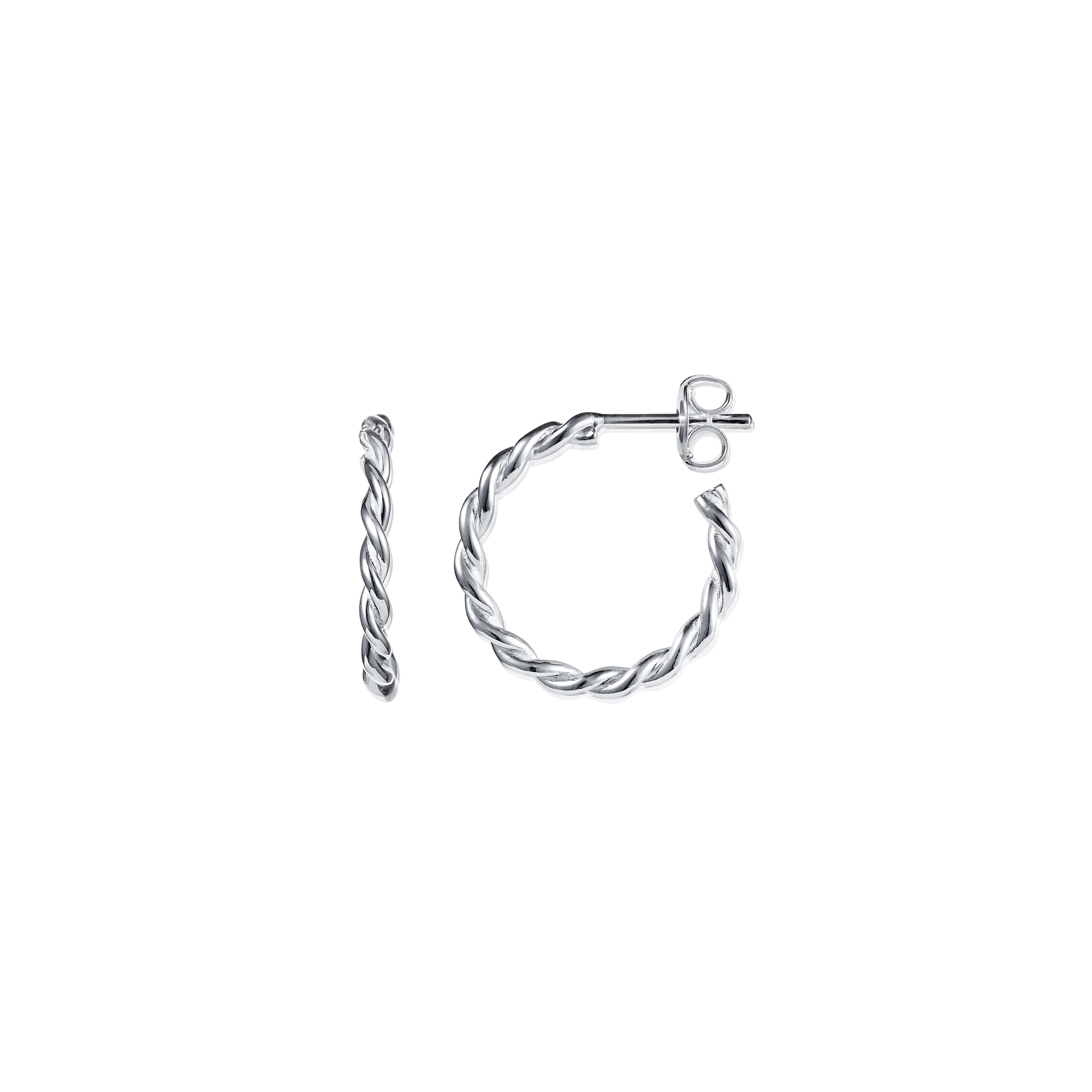Øreringer, Little Wrapped Hoops sølv