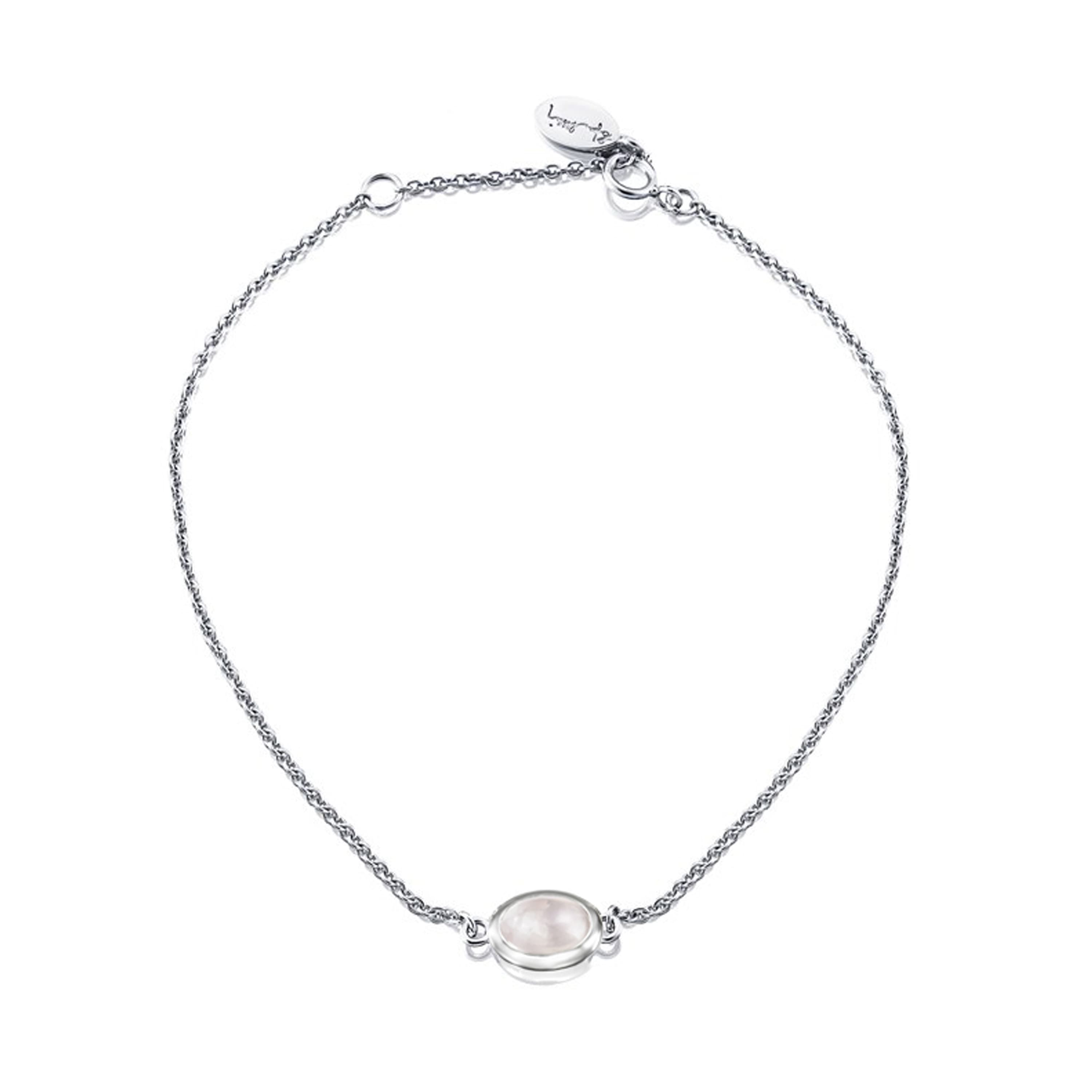 Armbånd, Love Bead - Rosenkvarts