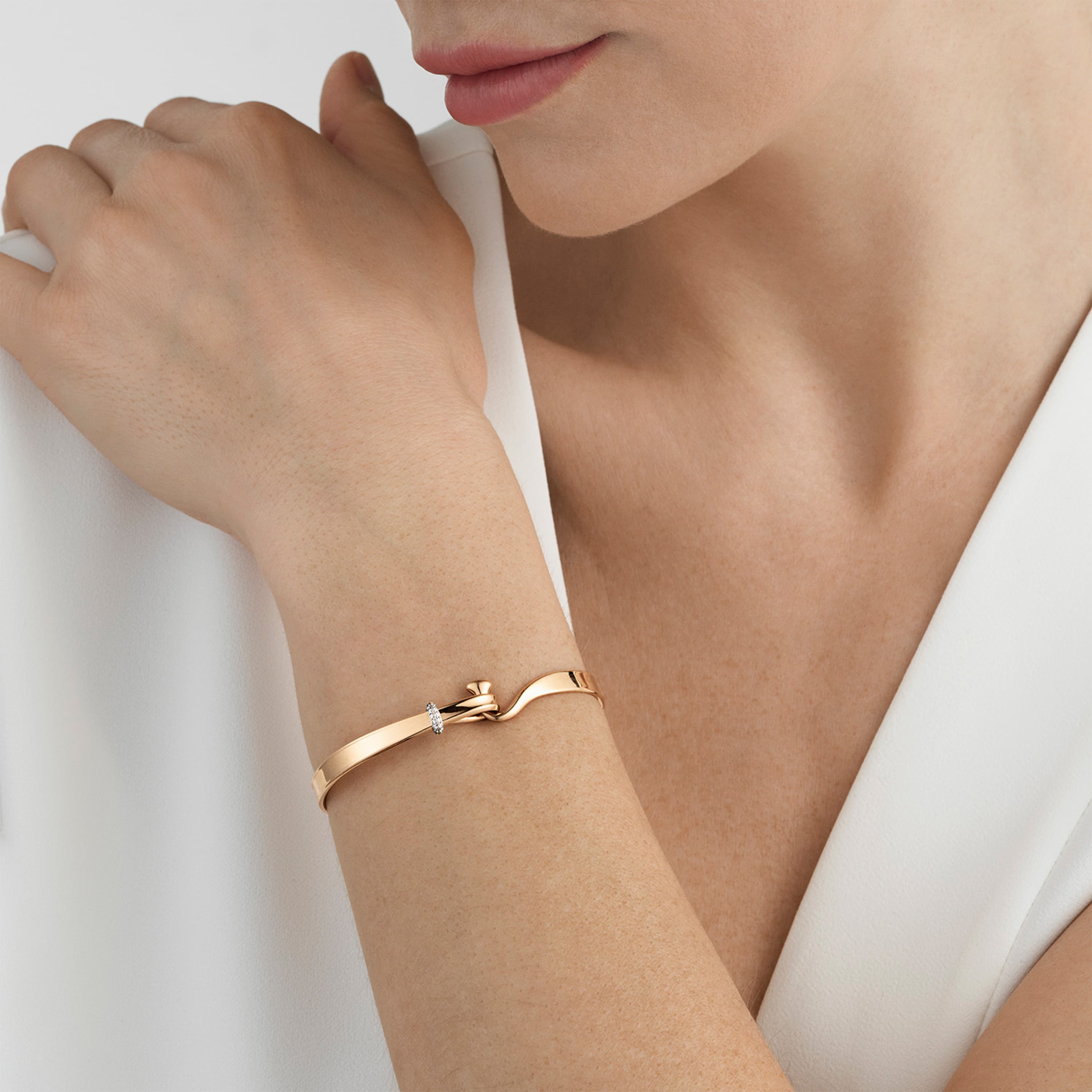 Armring, Torun med diamanter gult gull