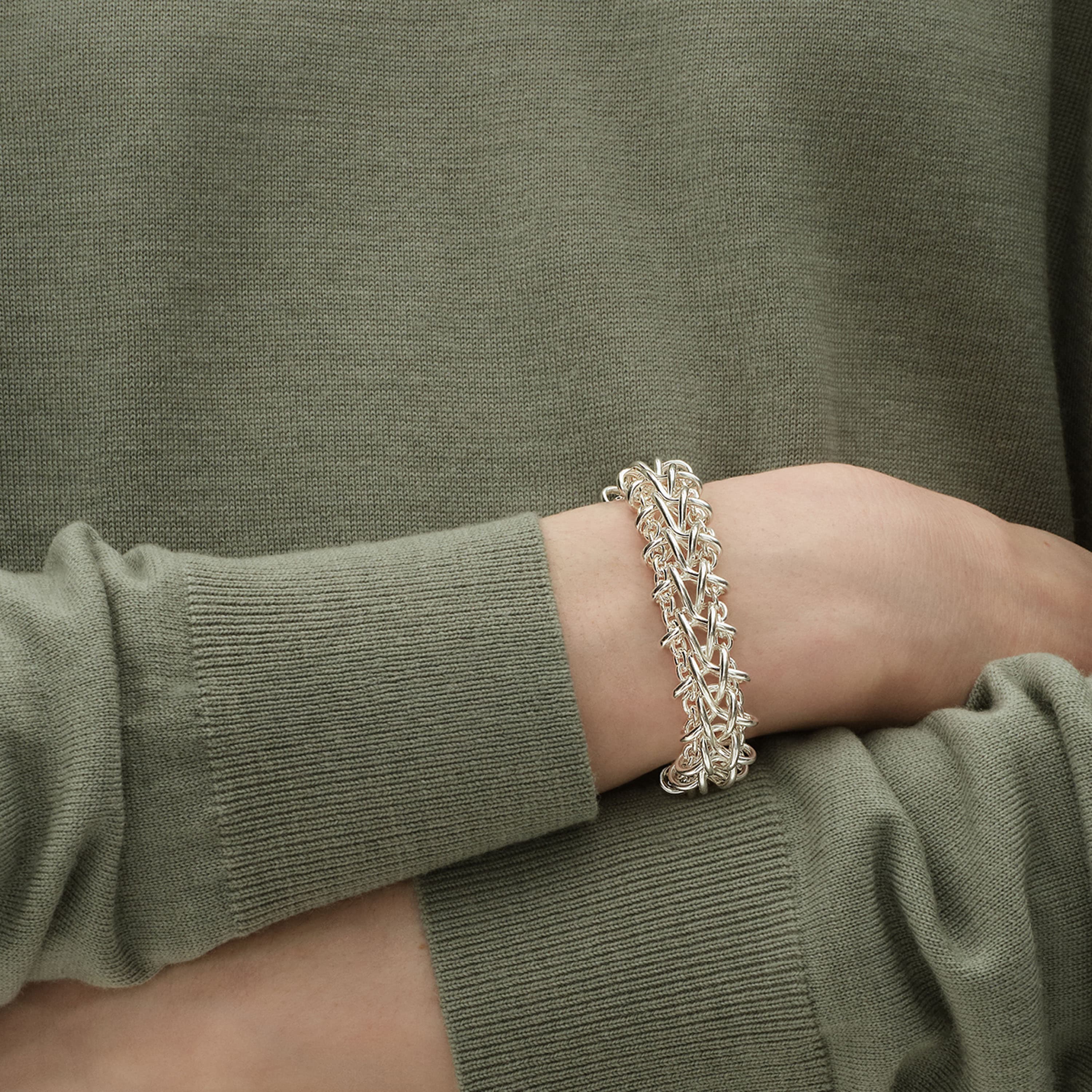 Armbånd, Weft dobbelt sølv