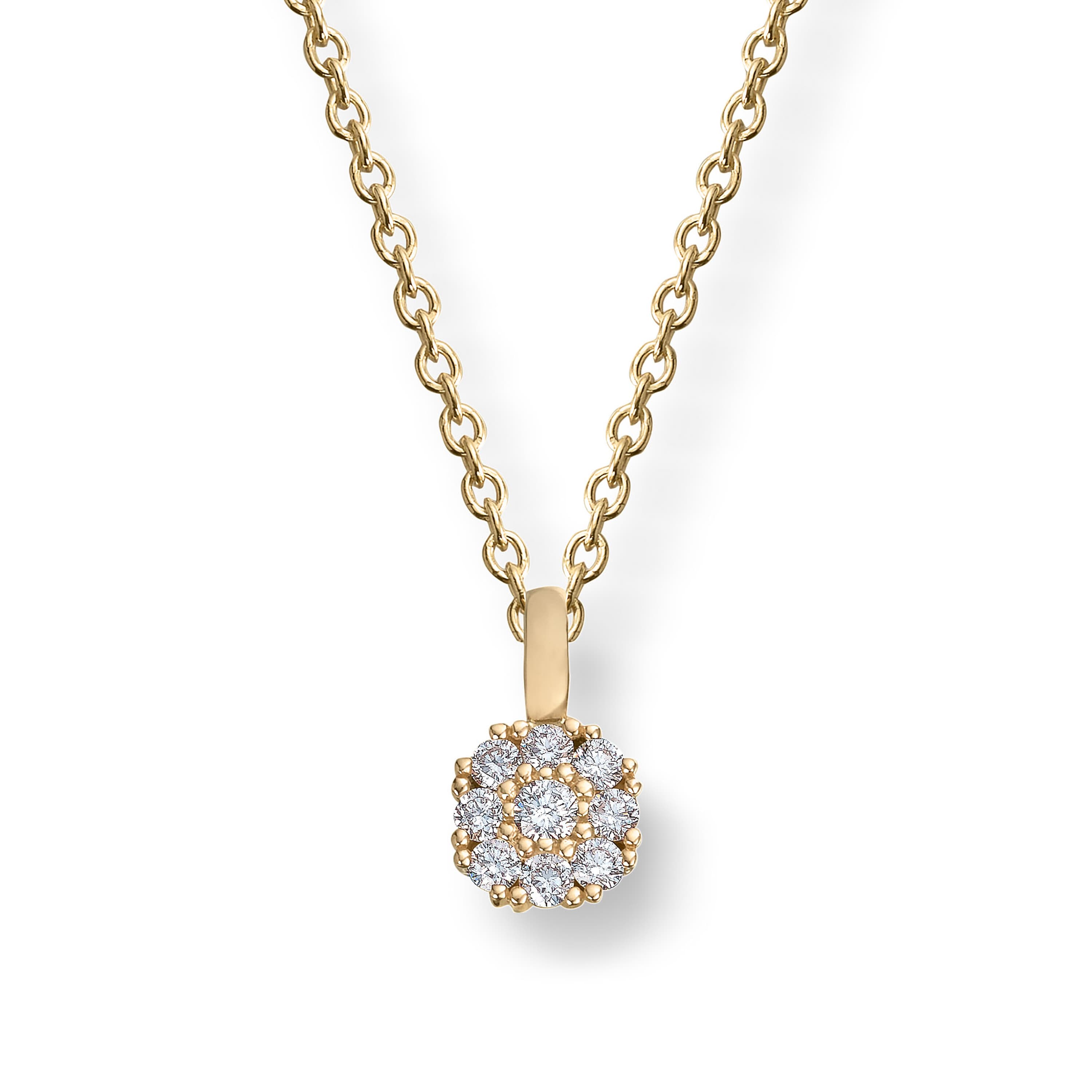 Anheng, Rosett diamanter 0,15 ct gult gull