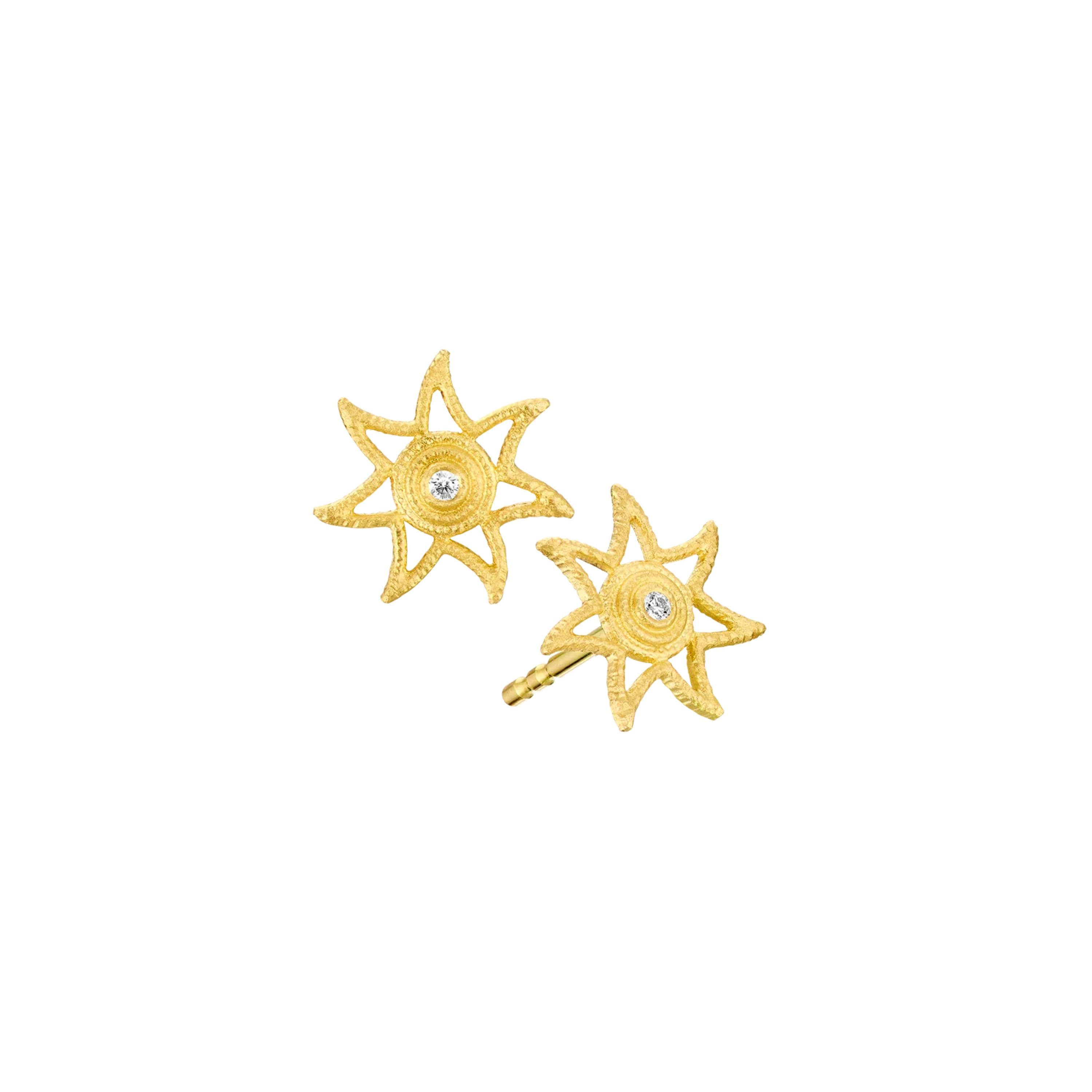 Øredobber, Sun med diamant små