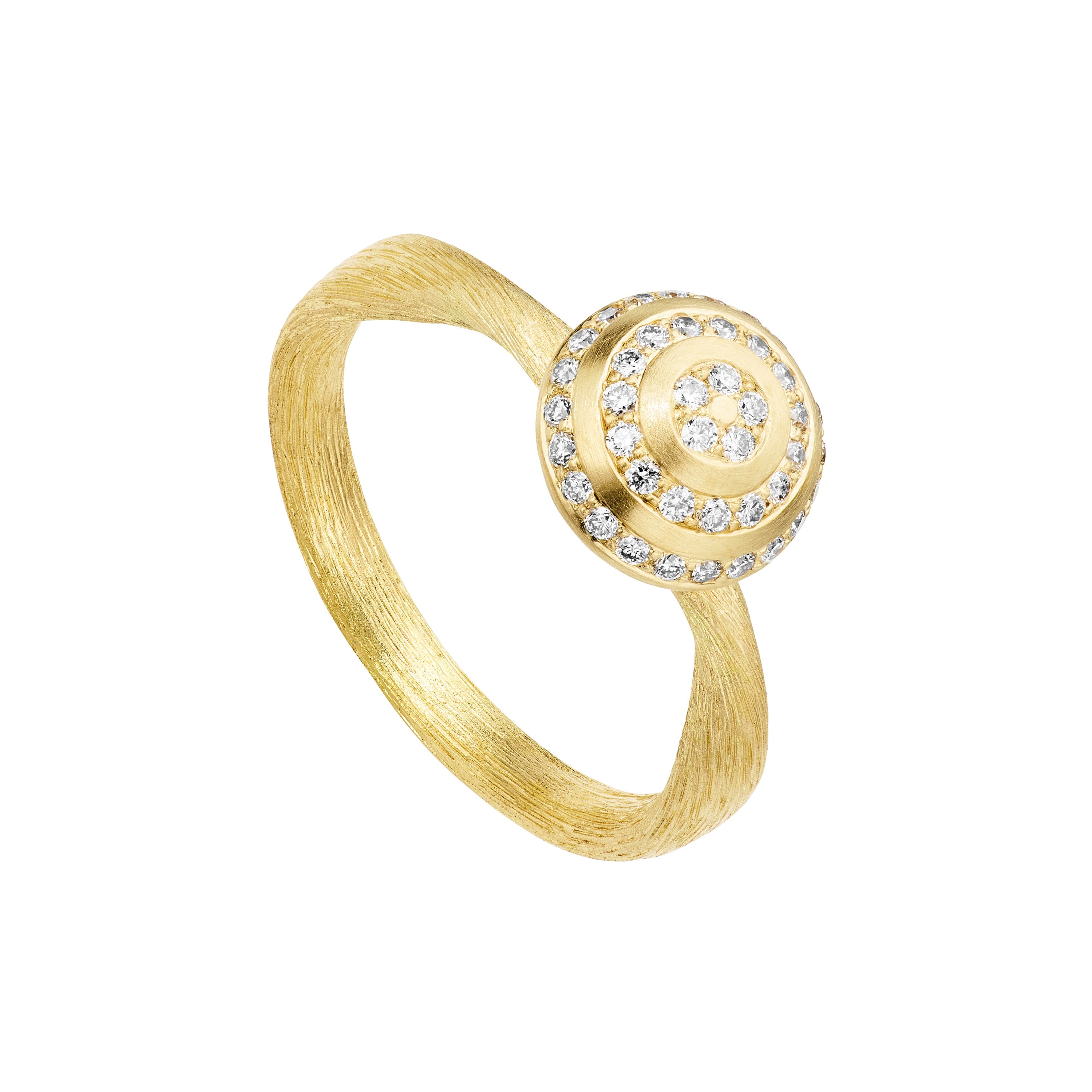 Ring, Mushroom Ripple diamanter 0,21 ct