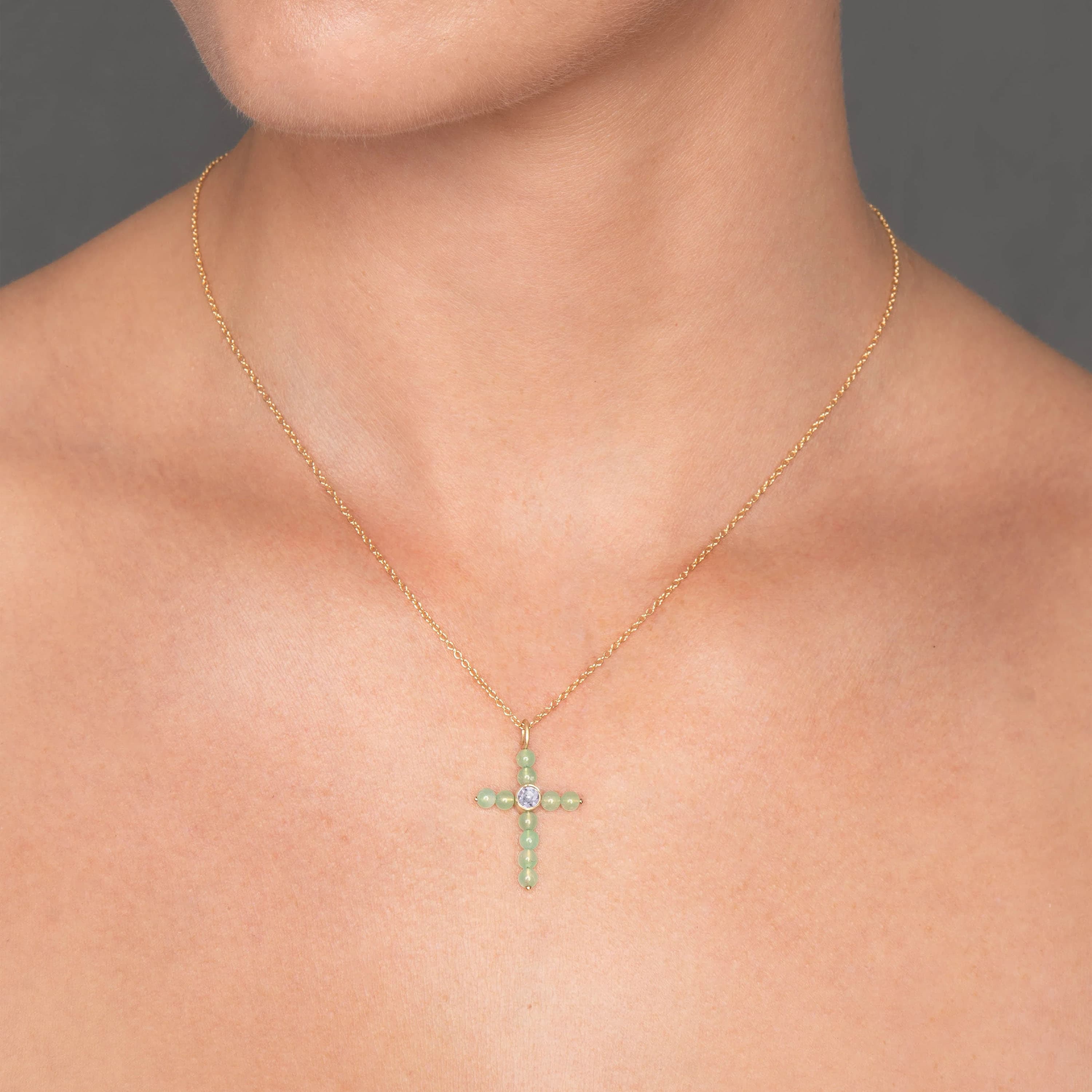 Anheng, Cross Krysopras og Lavendel Safir