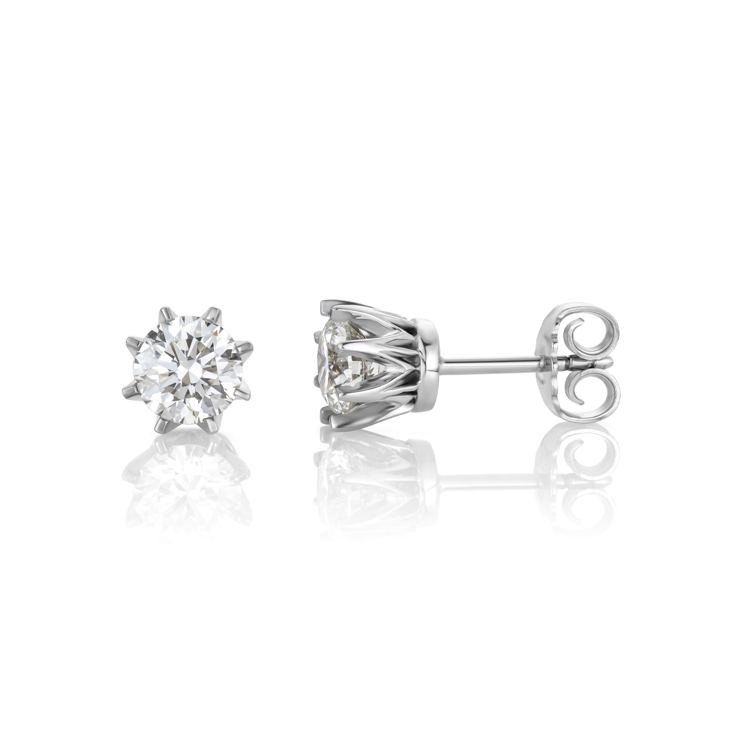 Øredobber, Enstens diamanter 1,50 ct