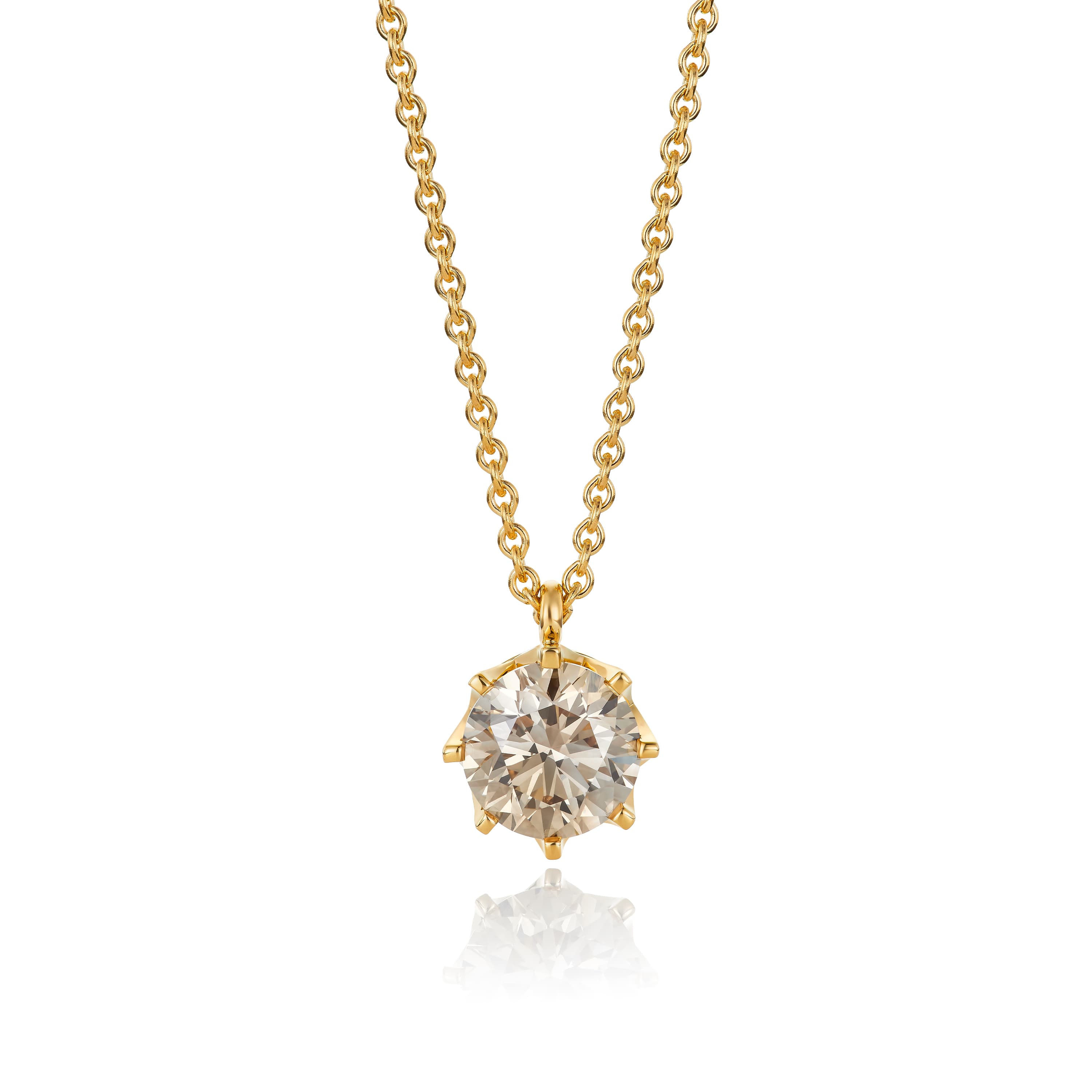 Anheng, Natural Fancy Brown diamant 2,38 ct
