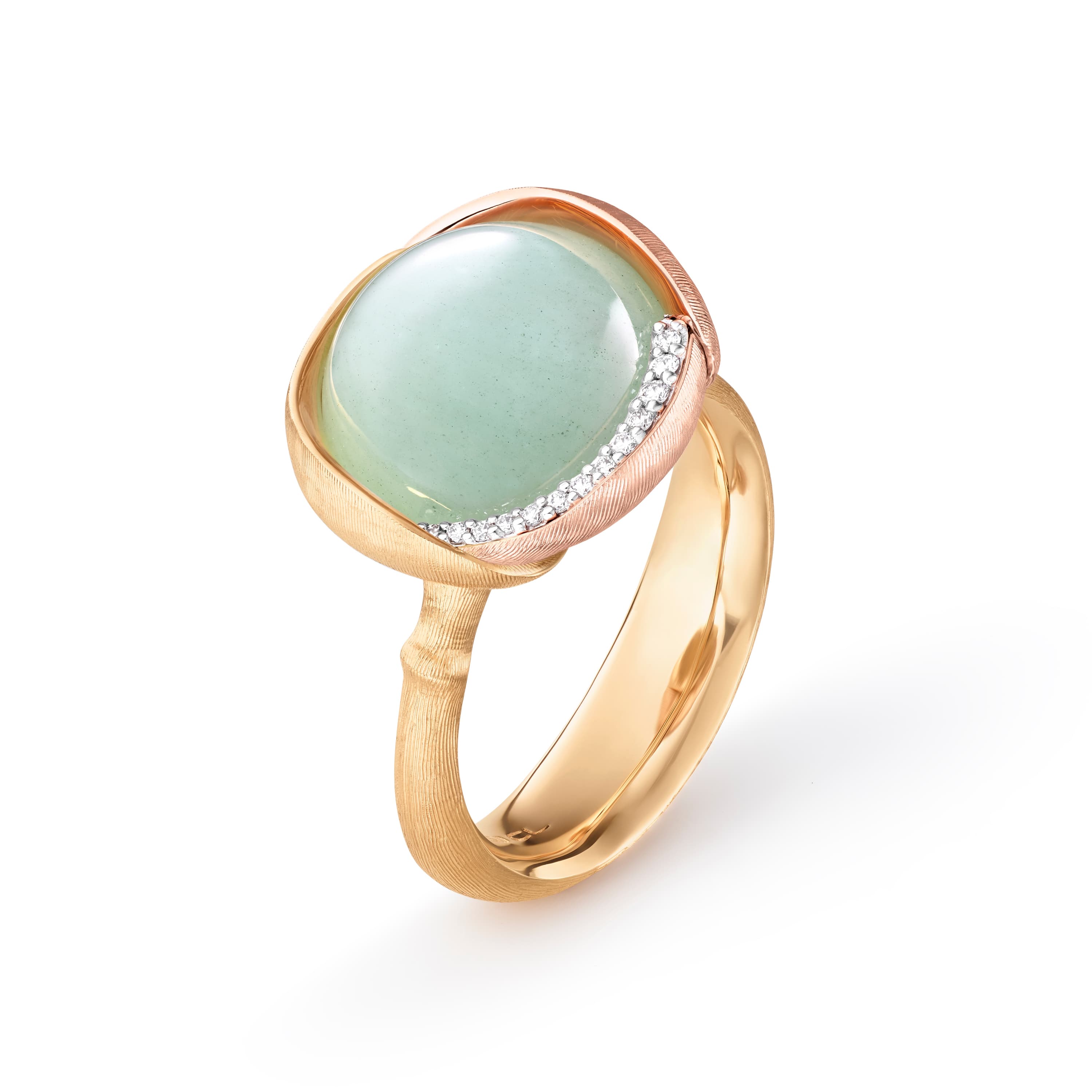 Ring, Lotus Str. 3 Akvamarin