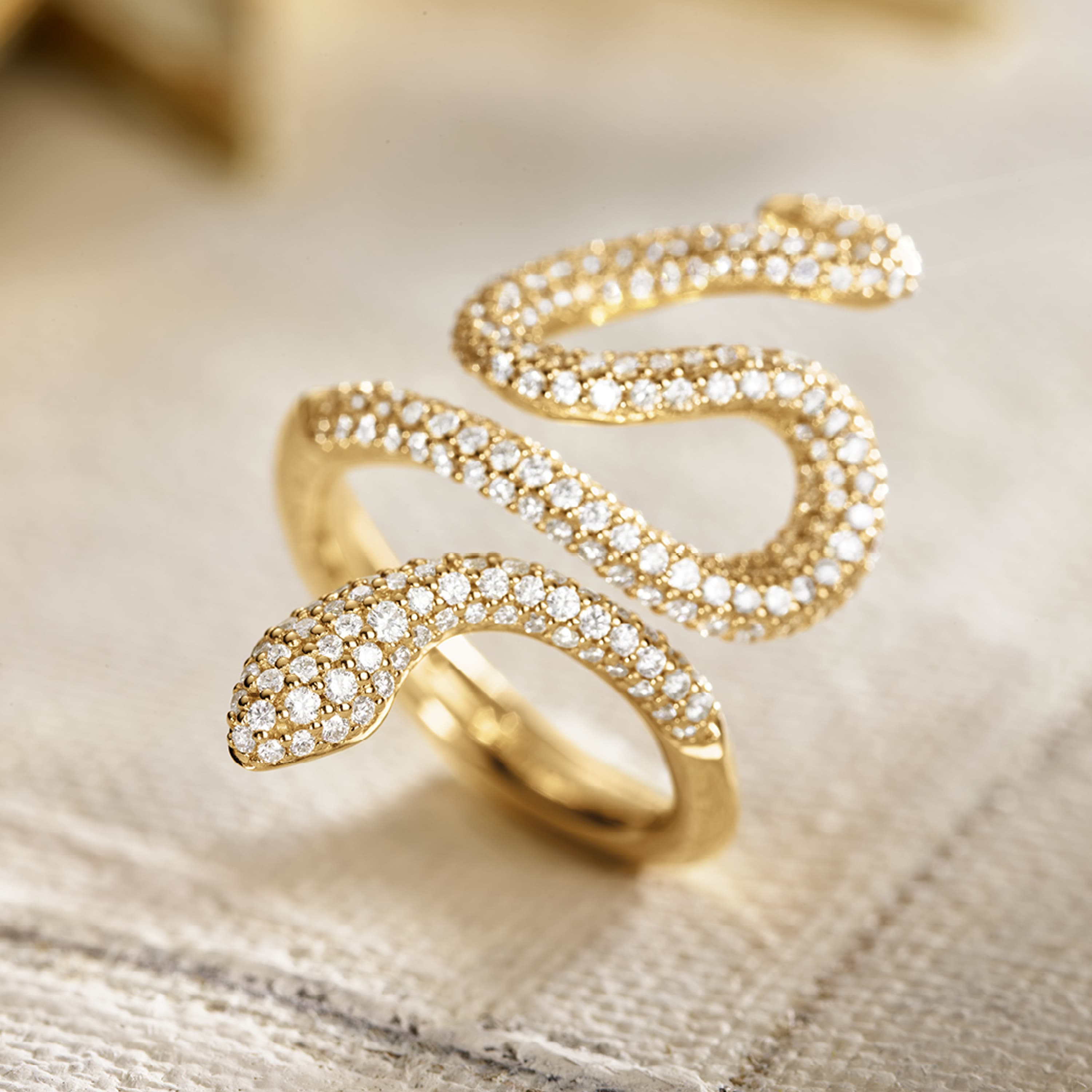 Ring, Snakes pavért medium