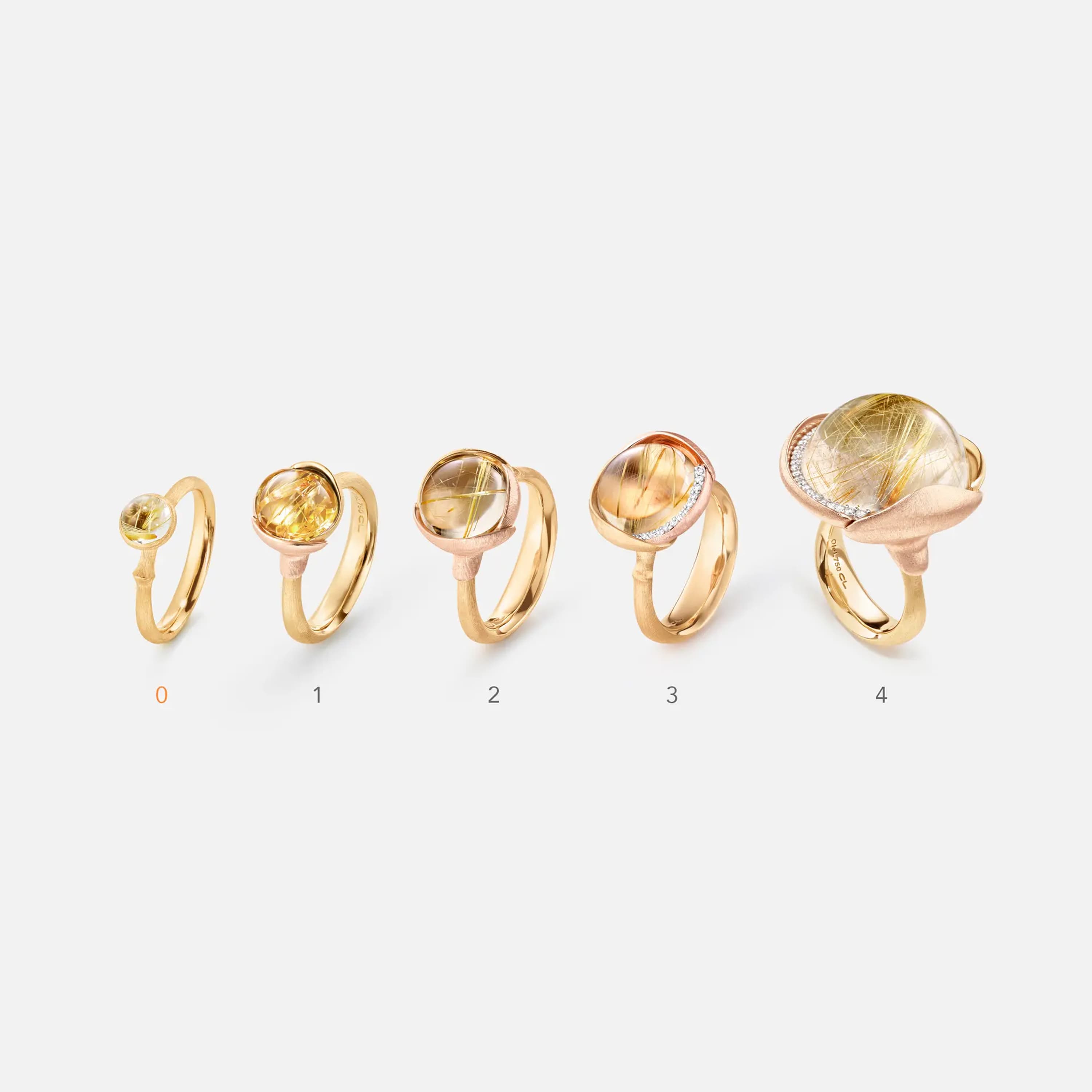 Ring, Lotus pavért medium 