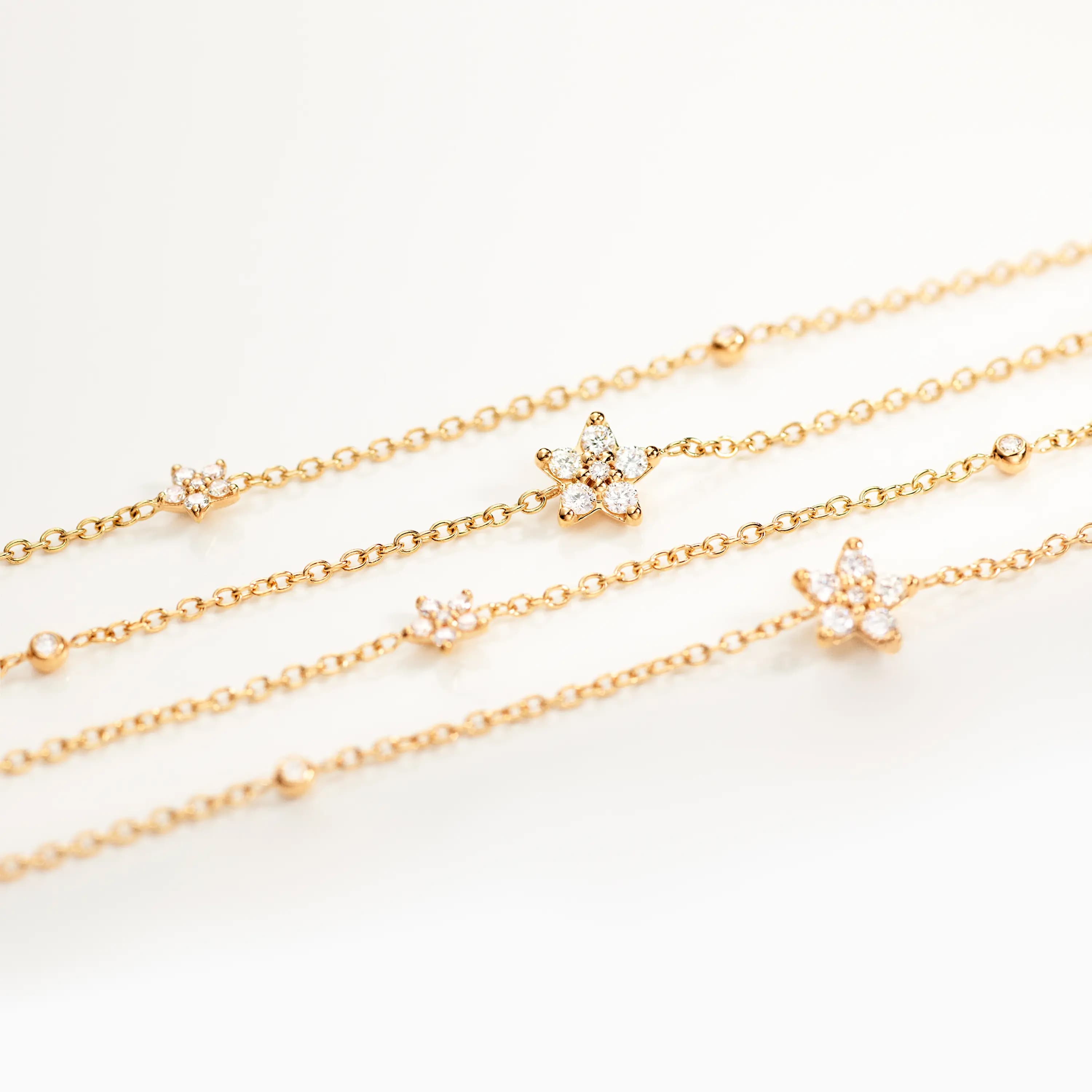 Kjede, Shooting Stars Collier - 80 cm