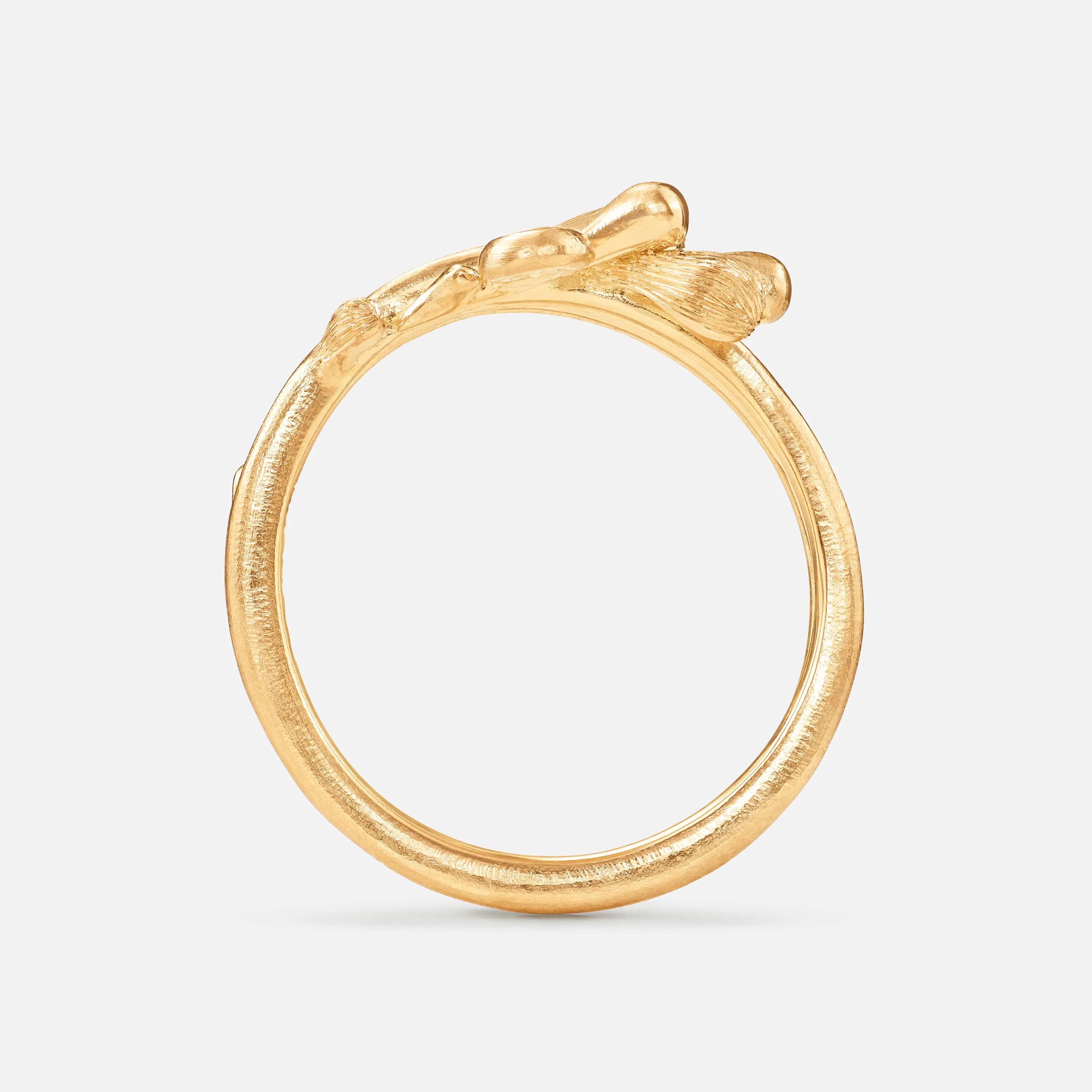 Ring, BoHo med diamant gult gull
