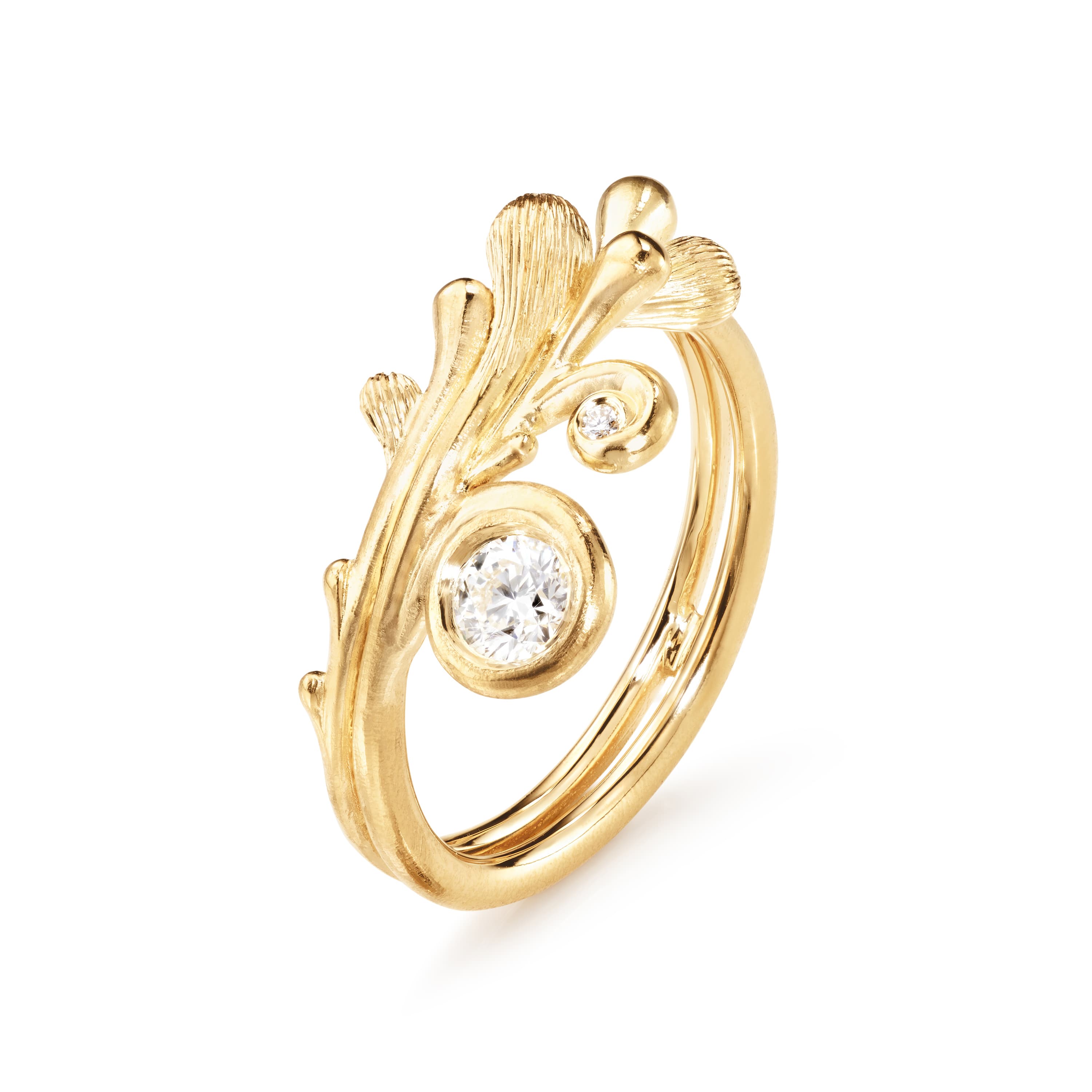 Ring, BoHo - 2 diamanter 0,208 ct