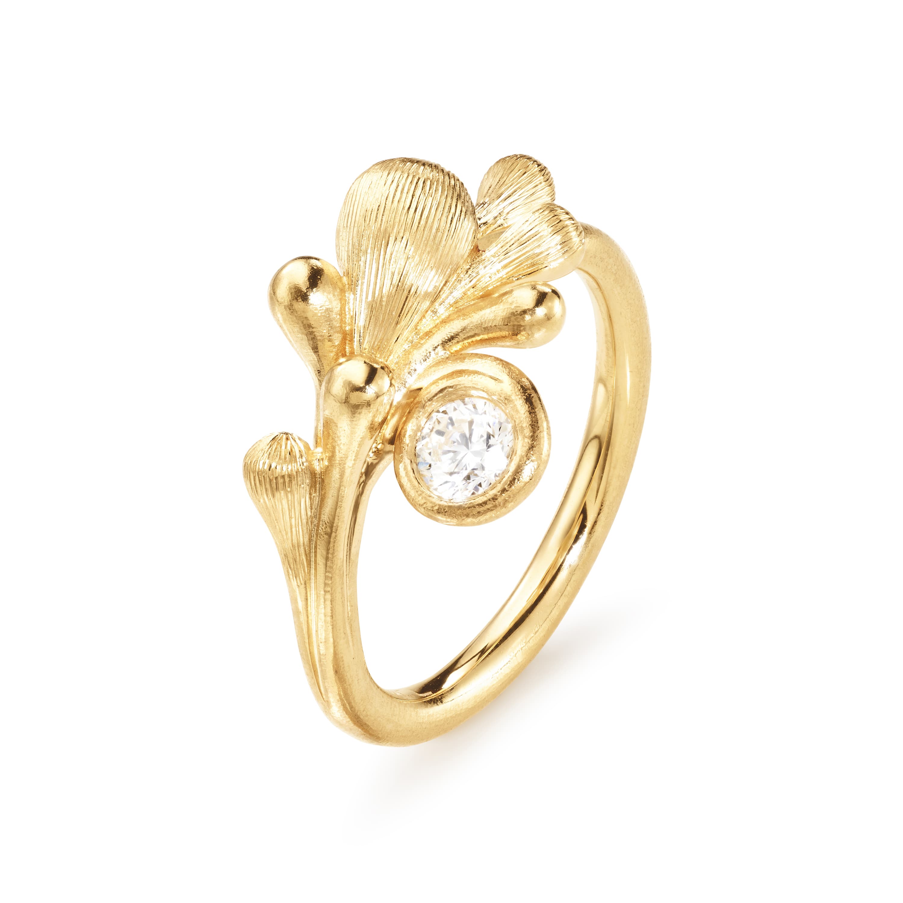 Ring, BoHo med diamant 0,20 ct