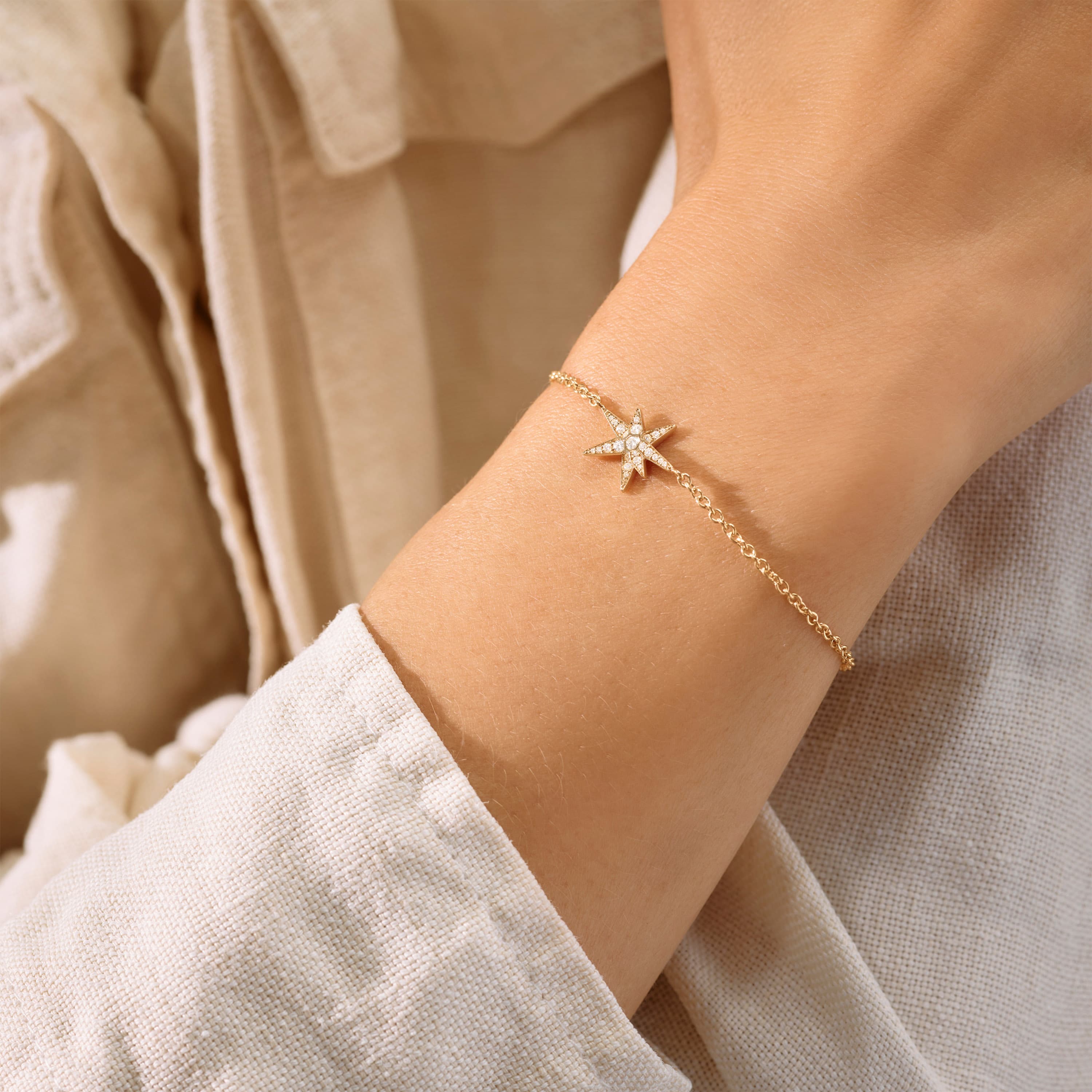 Armbånd, Funky Stars 0,15 ct