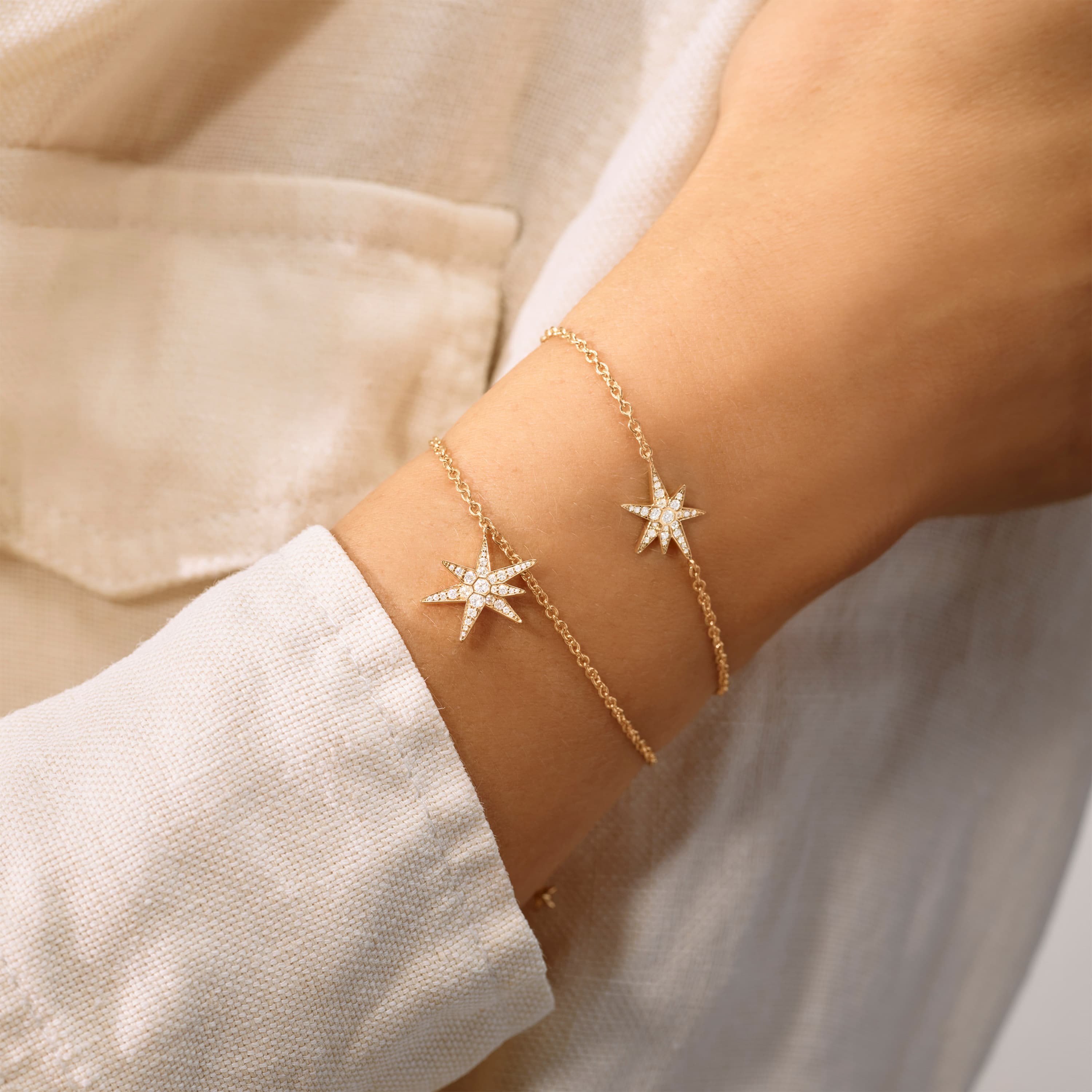 Armbånd, Funky Stars 0,21 ct