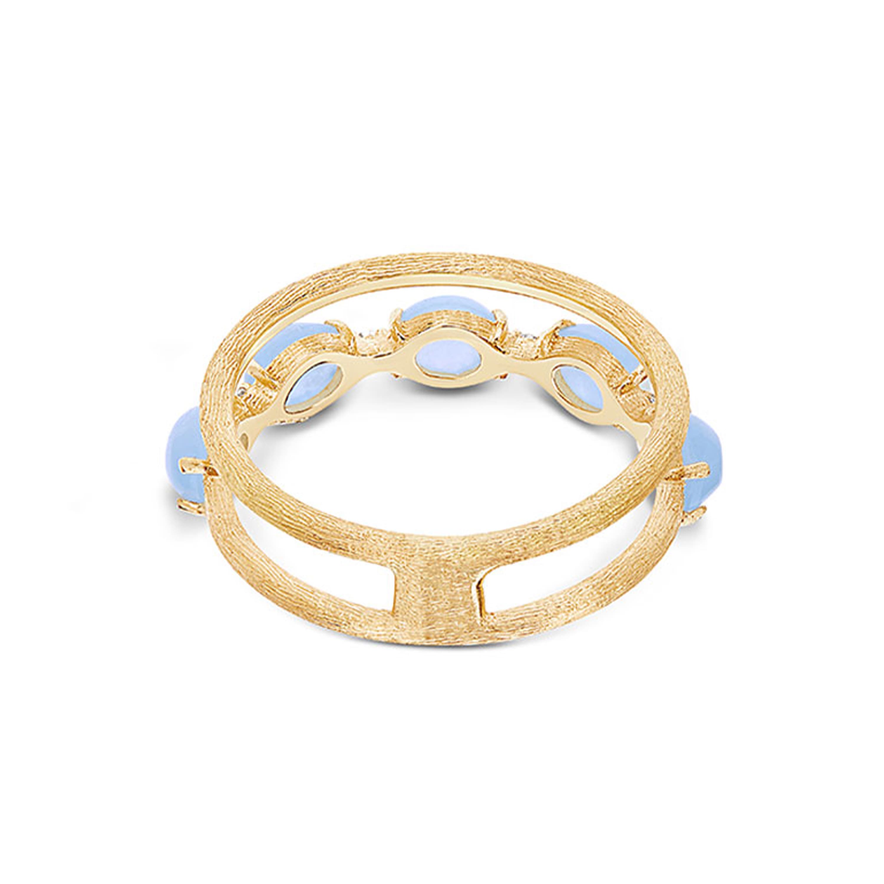 Ring, Dancing In The Rain Azure - Double Bands