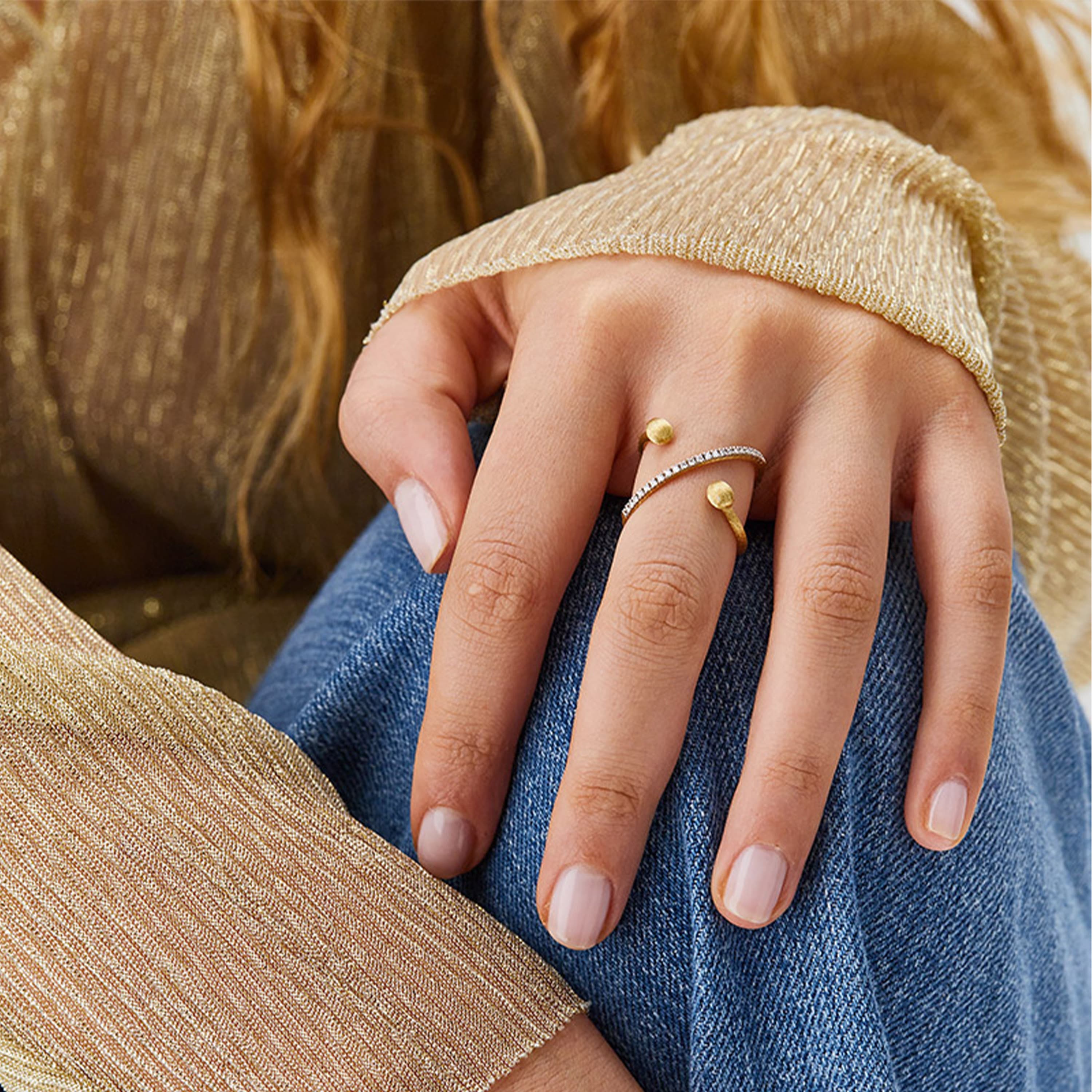 Ring, Dancing In The Rain Élite - Criss Cross med diamanter