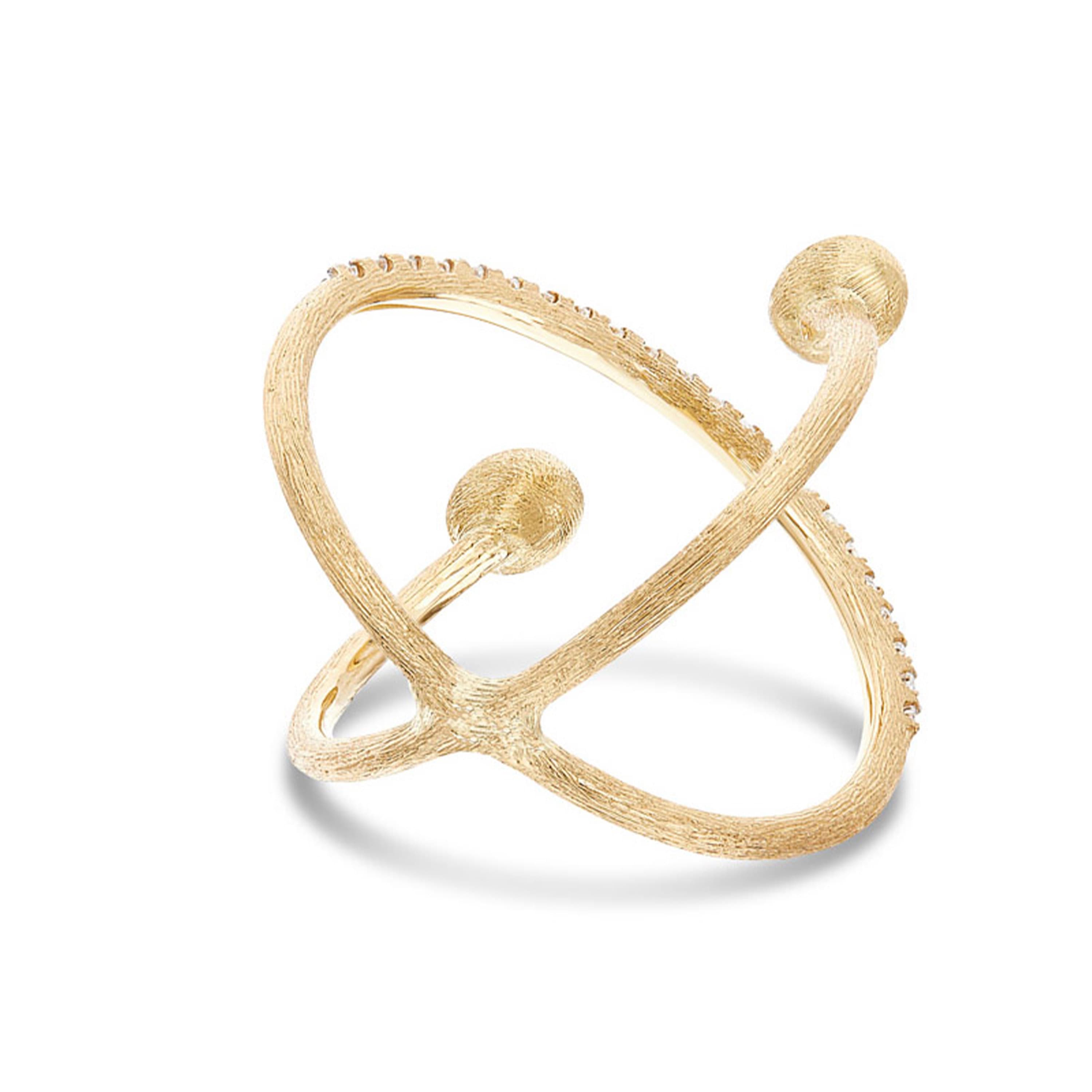 Ring, Dancing In The Rain Élite - Criss Cross med diamanter