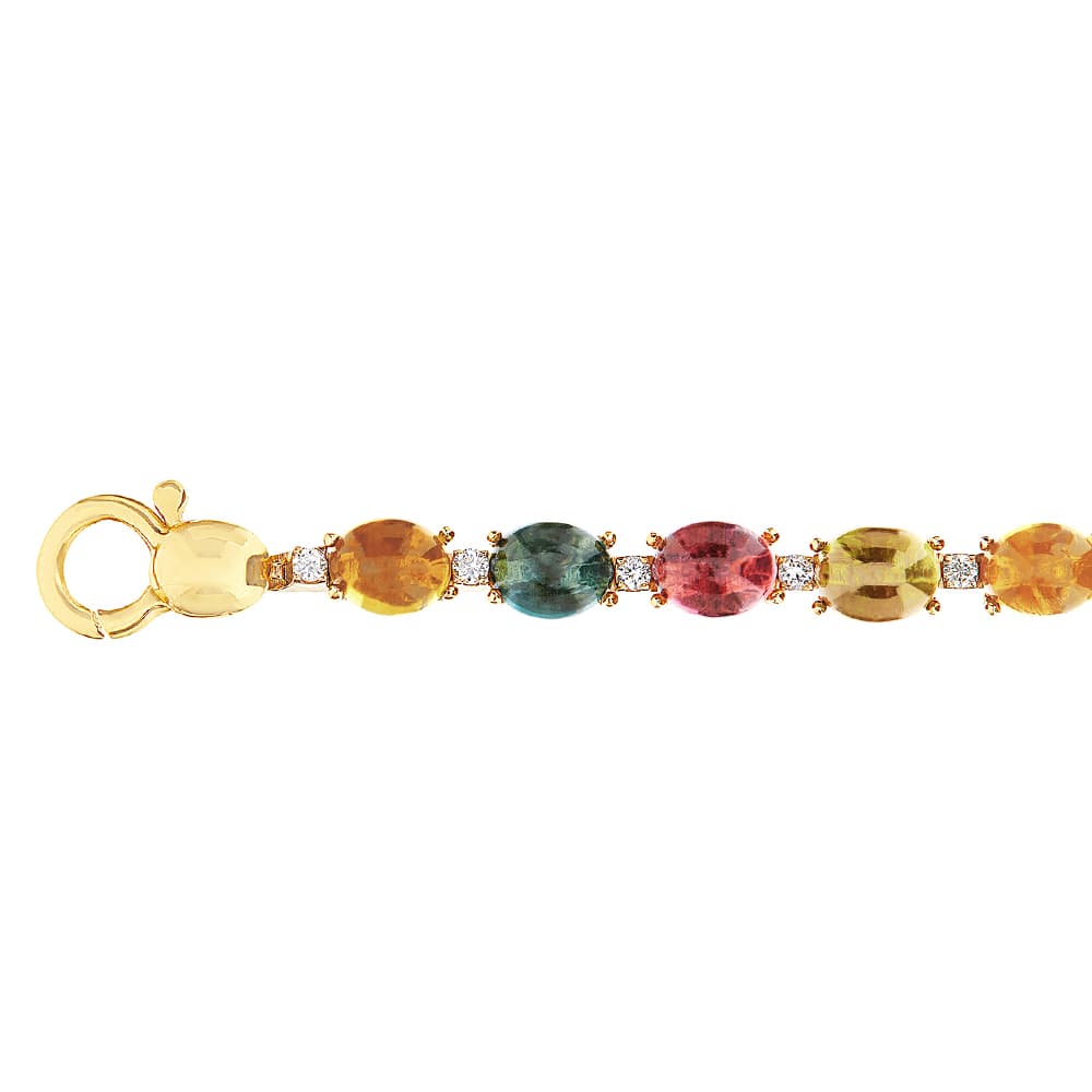 Armbånd, Dancing In The Rain Tourmalines - Miks Turmalin
