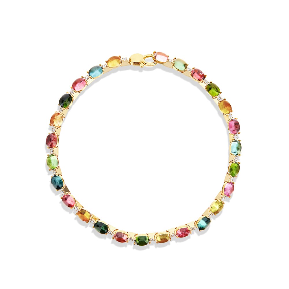 Armbånd, Dancing In The Rain Tourmalines - Miks Turmalin
