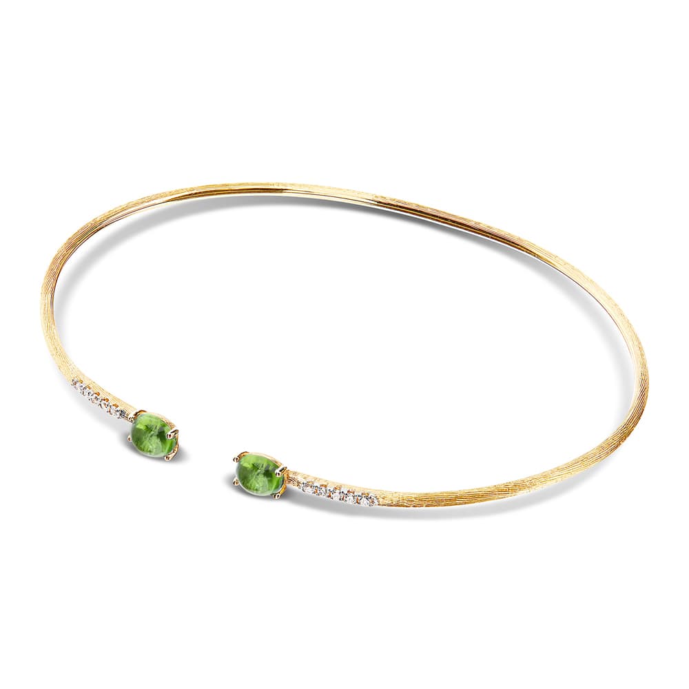 Armring, Dancing In The Rain Tourmalines - Grønn Turmalin