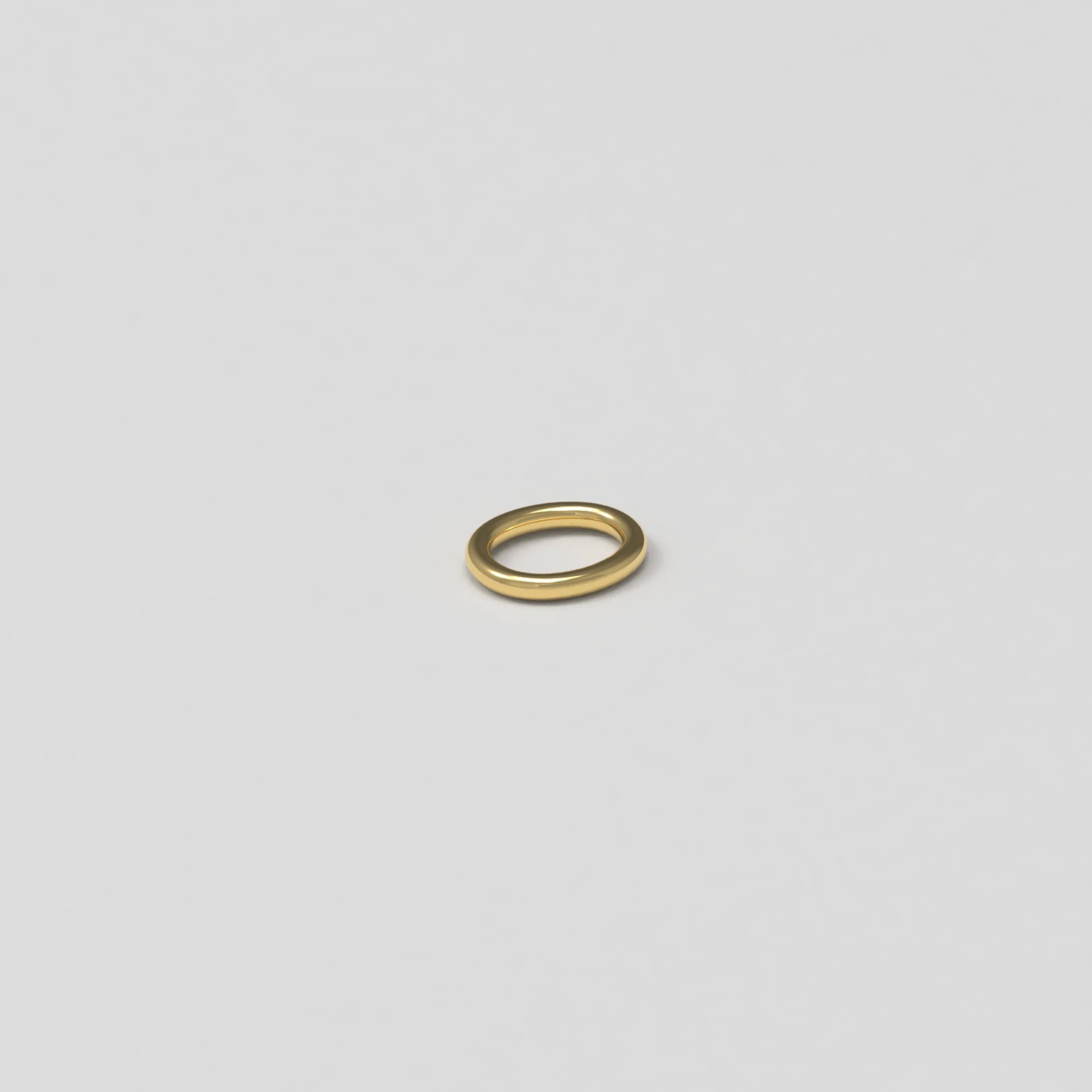 Charm, Slim Loop Tiny forgylt sølv