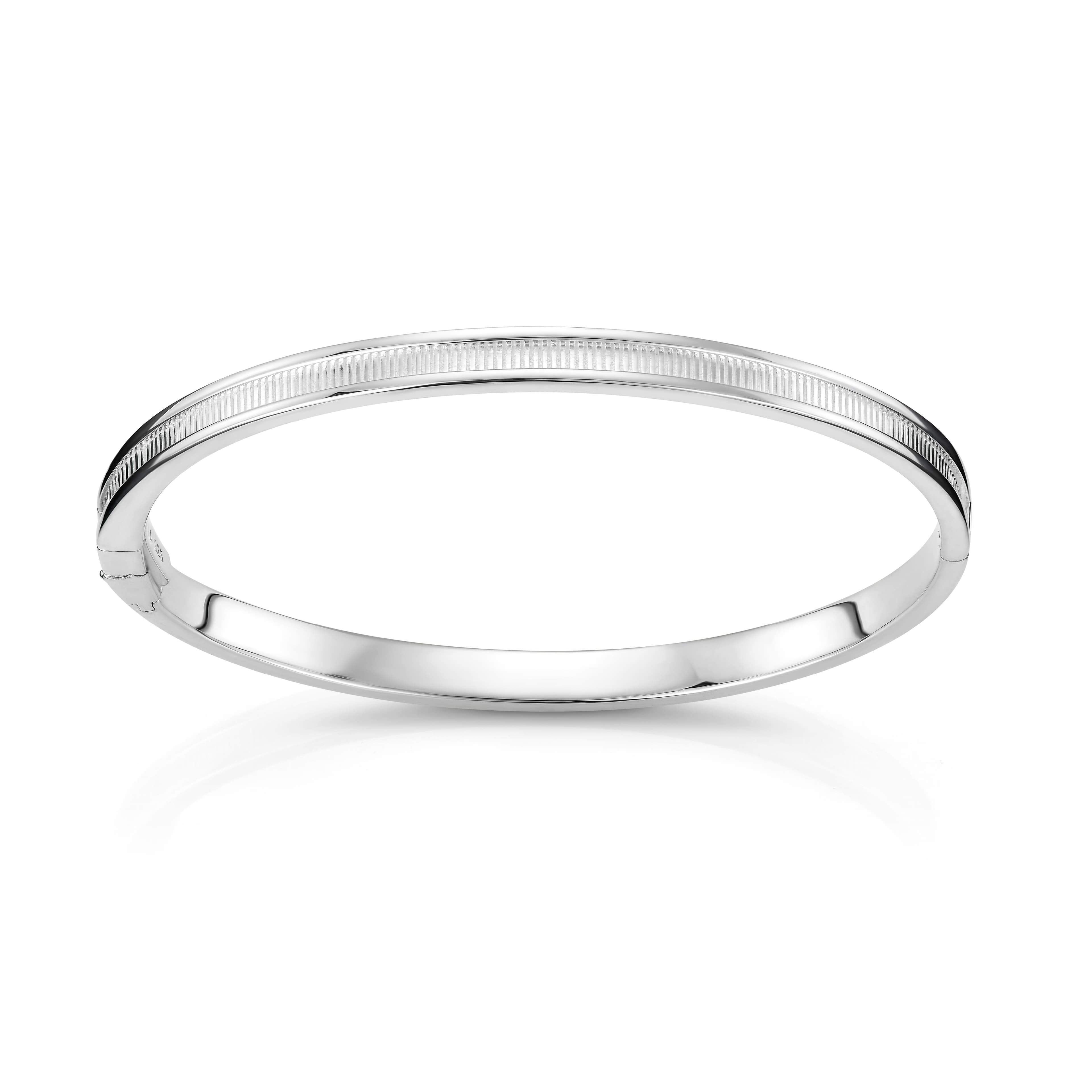 Armring, Deco sølv med riller