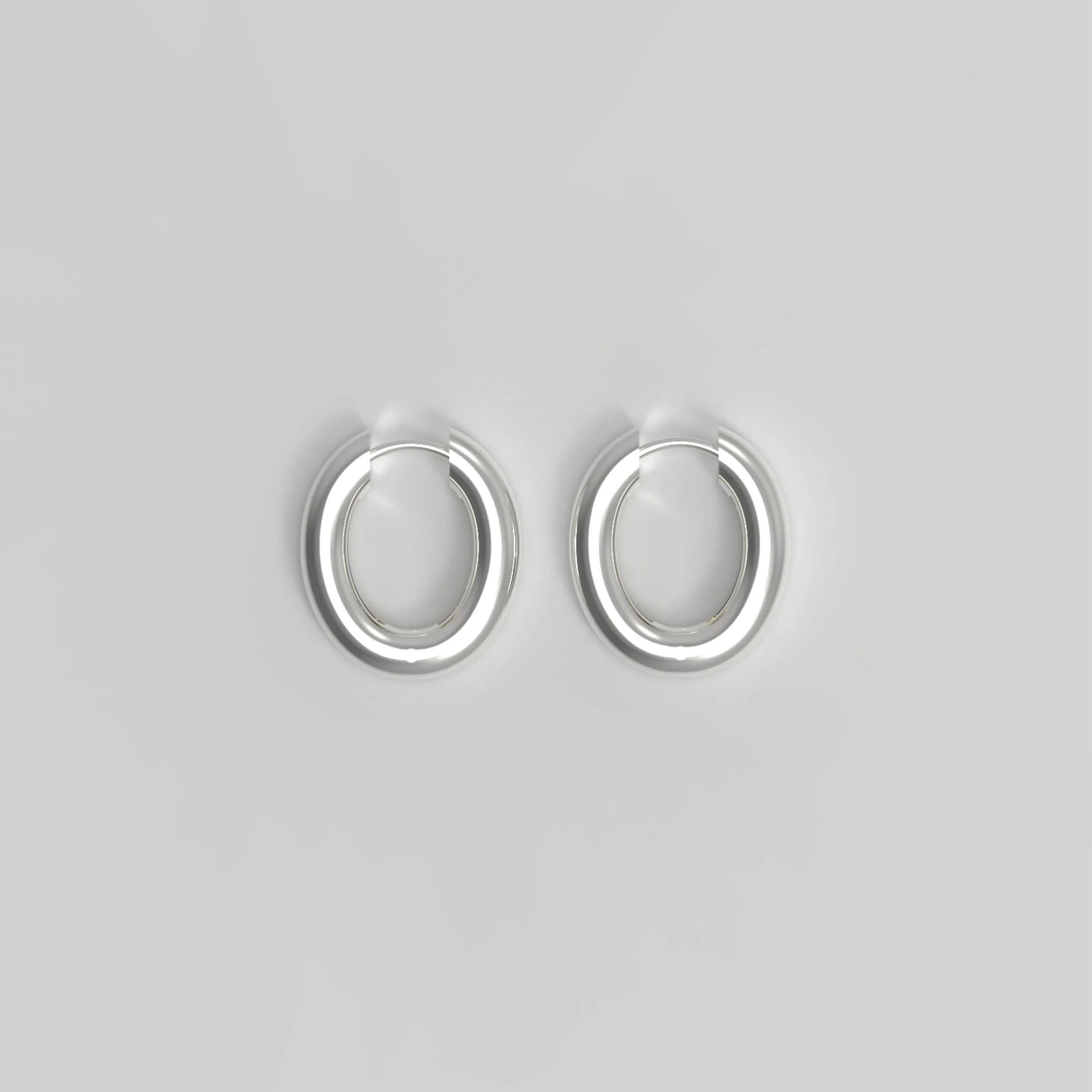 Øreringer, Chunky Hoops medium