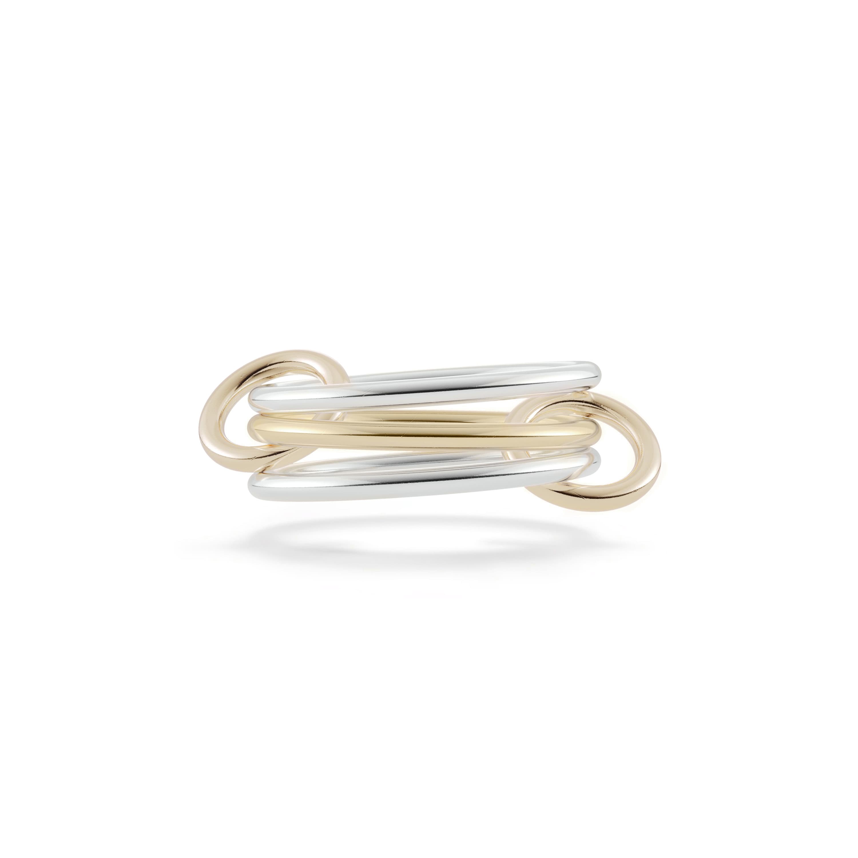 Ring, Solarium sølv og gult gull
