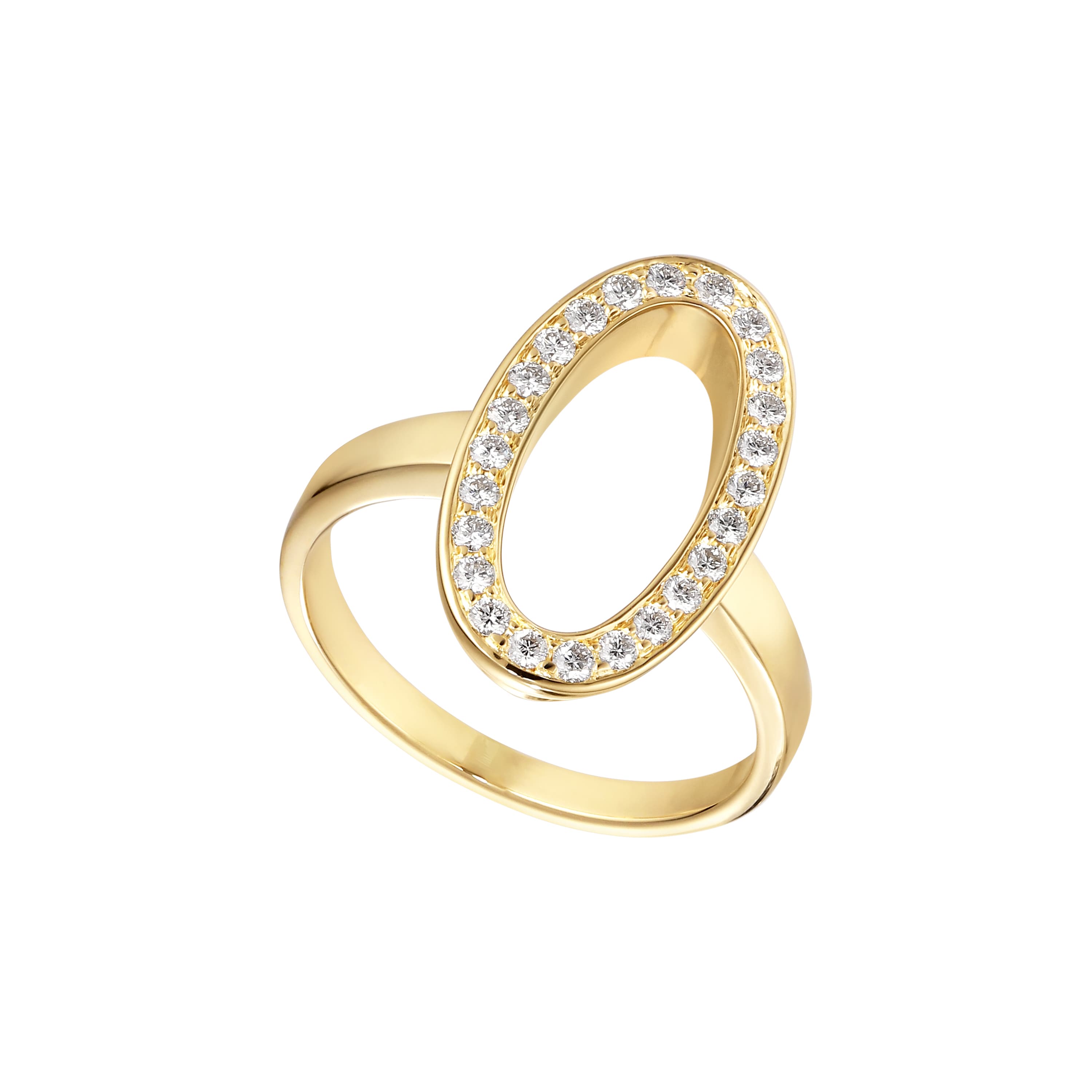 Ring, Glow med diamanter 0,34 ct
