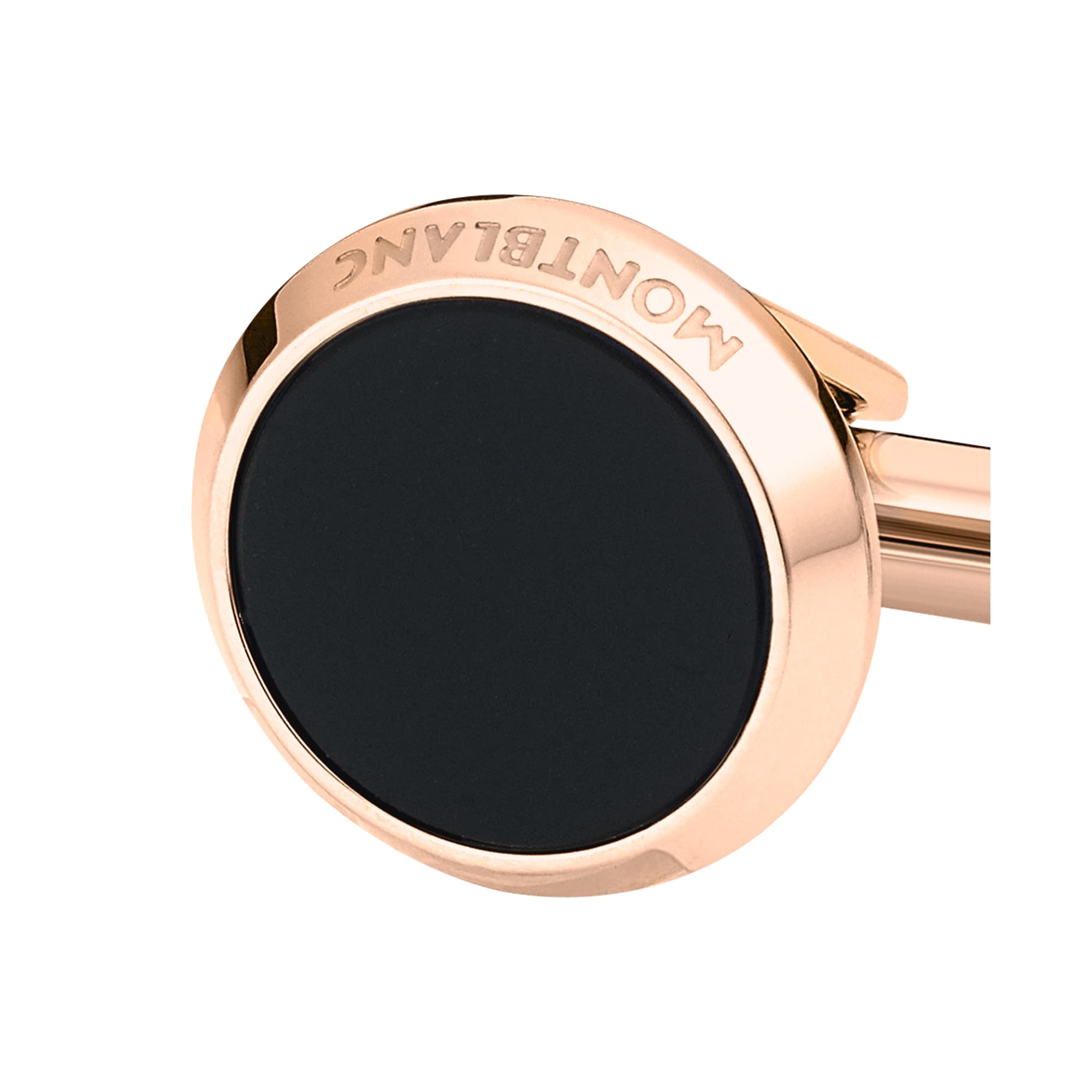 Mansjettknapper, Meisterstück Onyx roséforgylt
