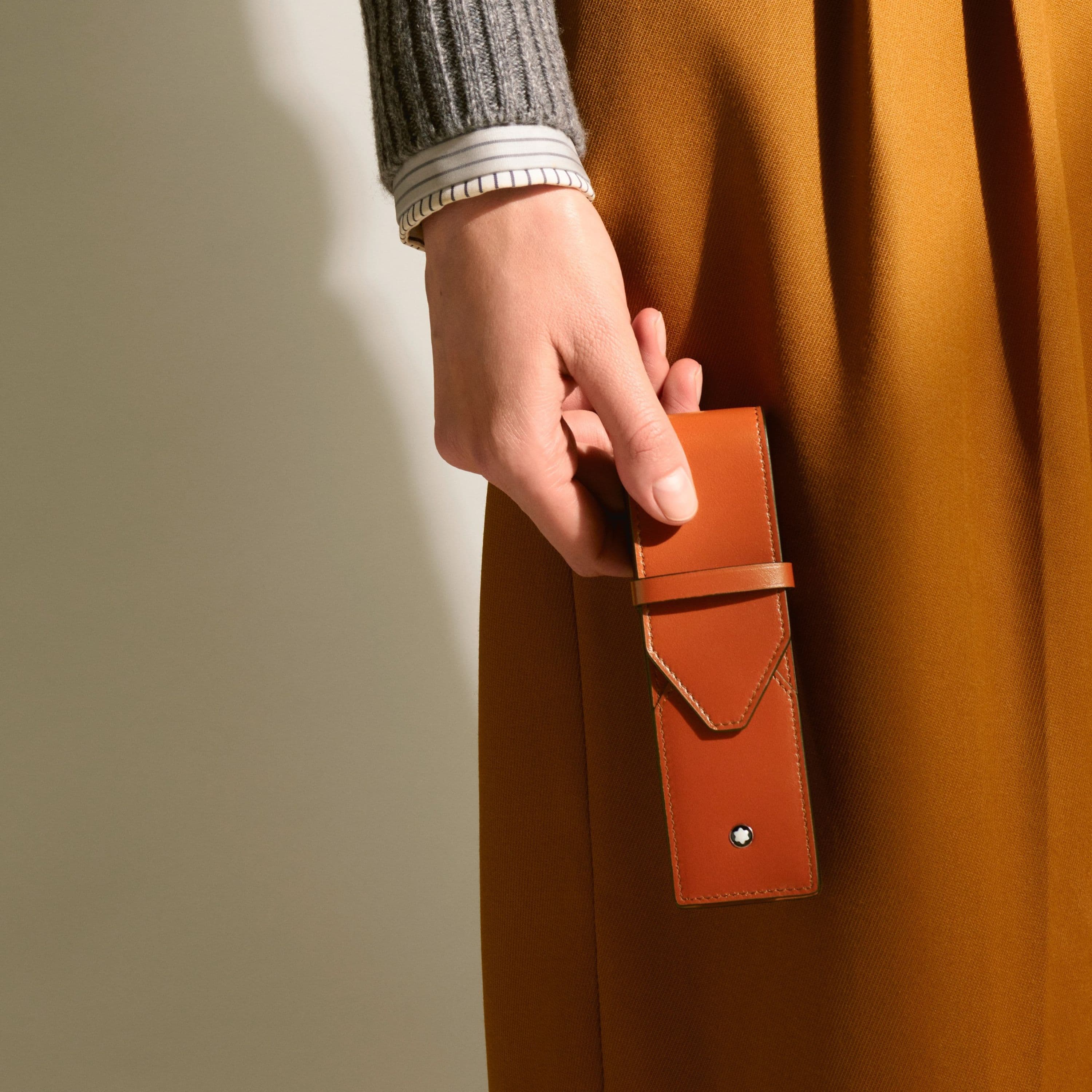 Pennetui, Envelope Pen Pouch rust - 2 penner