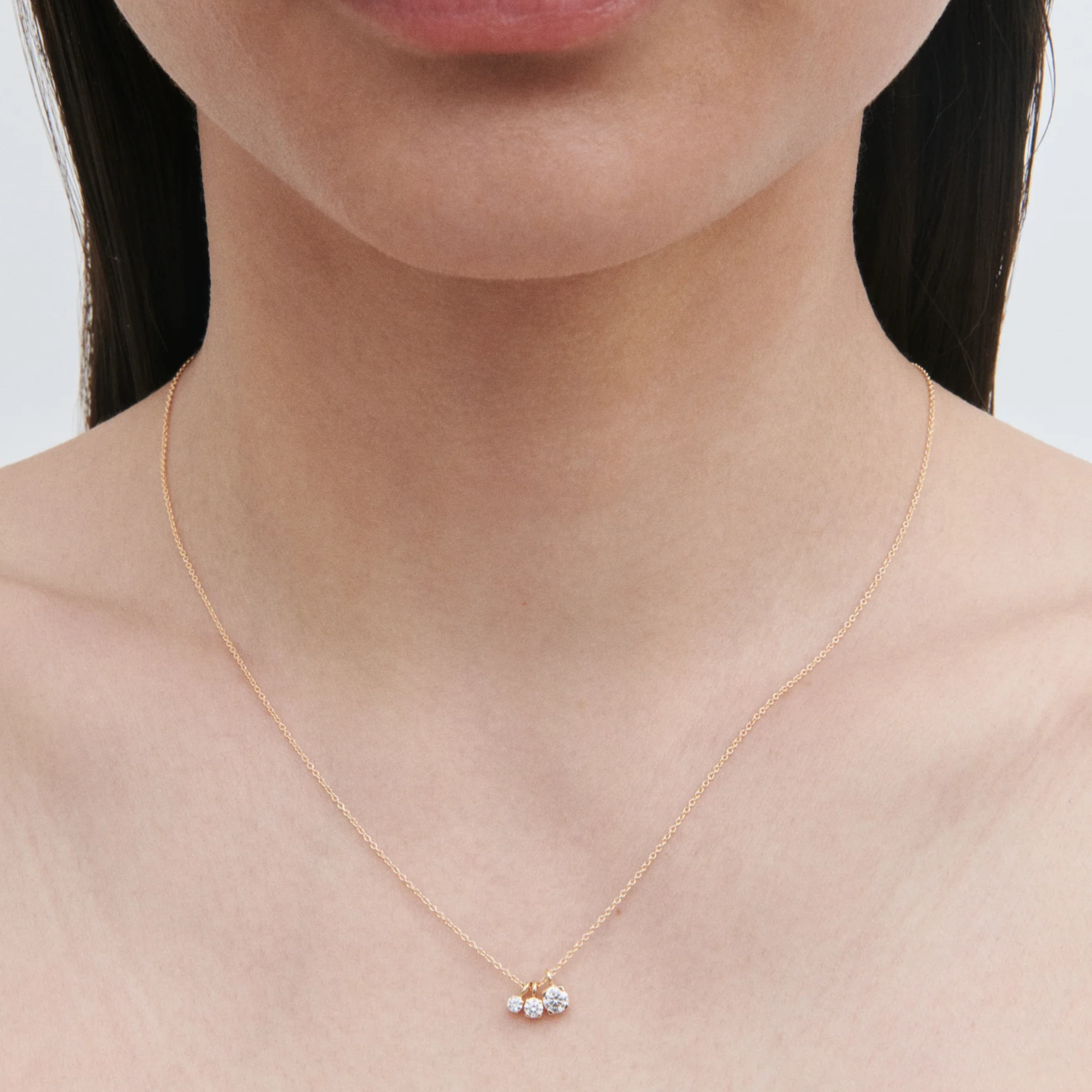 Kjede, Glaçon diamanter 0,25 ct