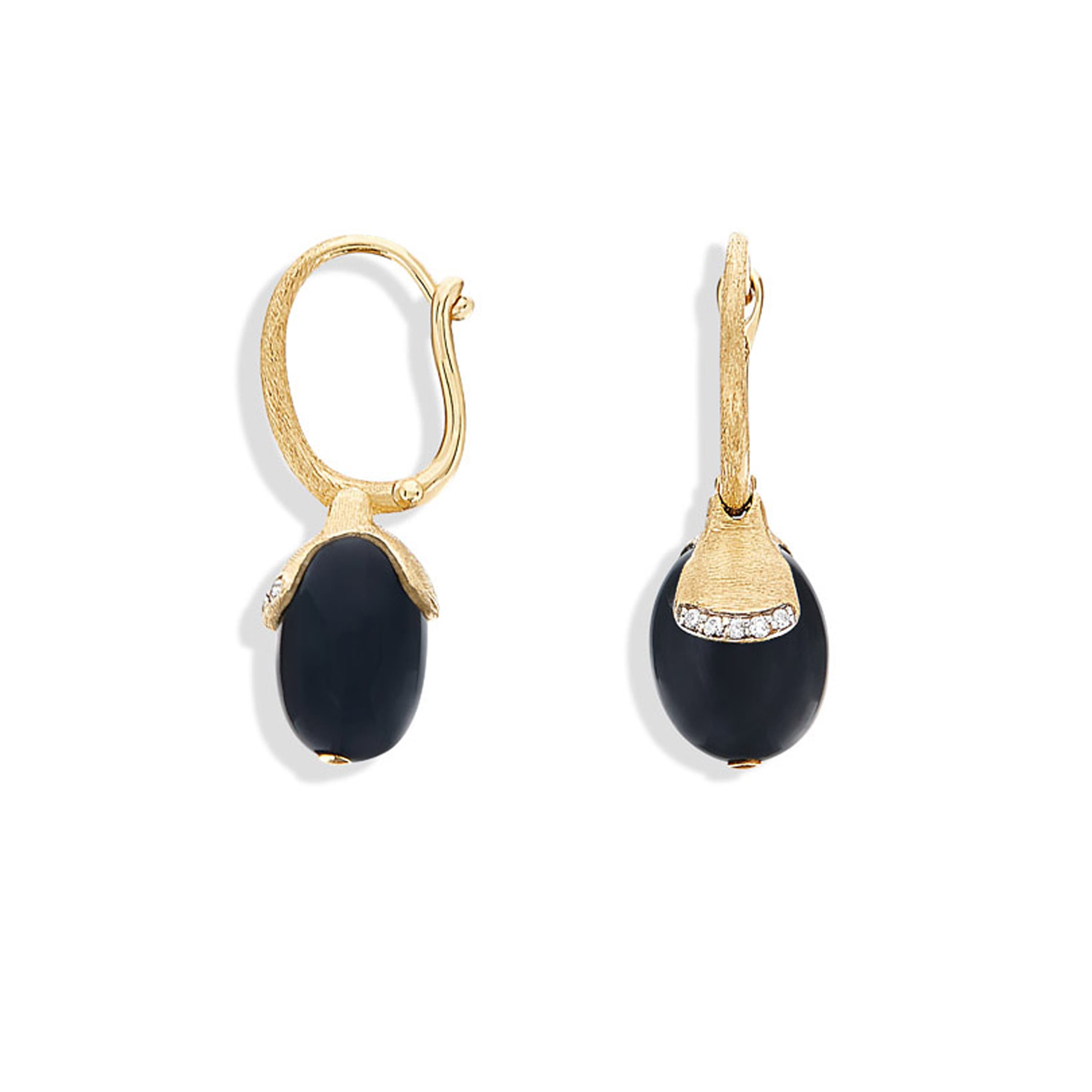 Øredobber, Dancing In The Rain Mystery Black - Ciliegine Onyx