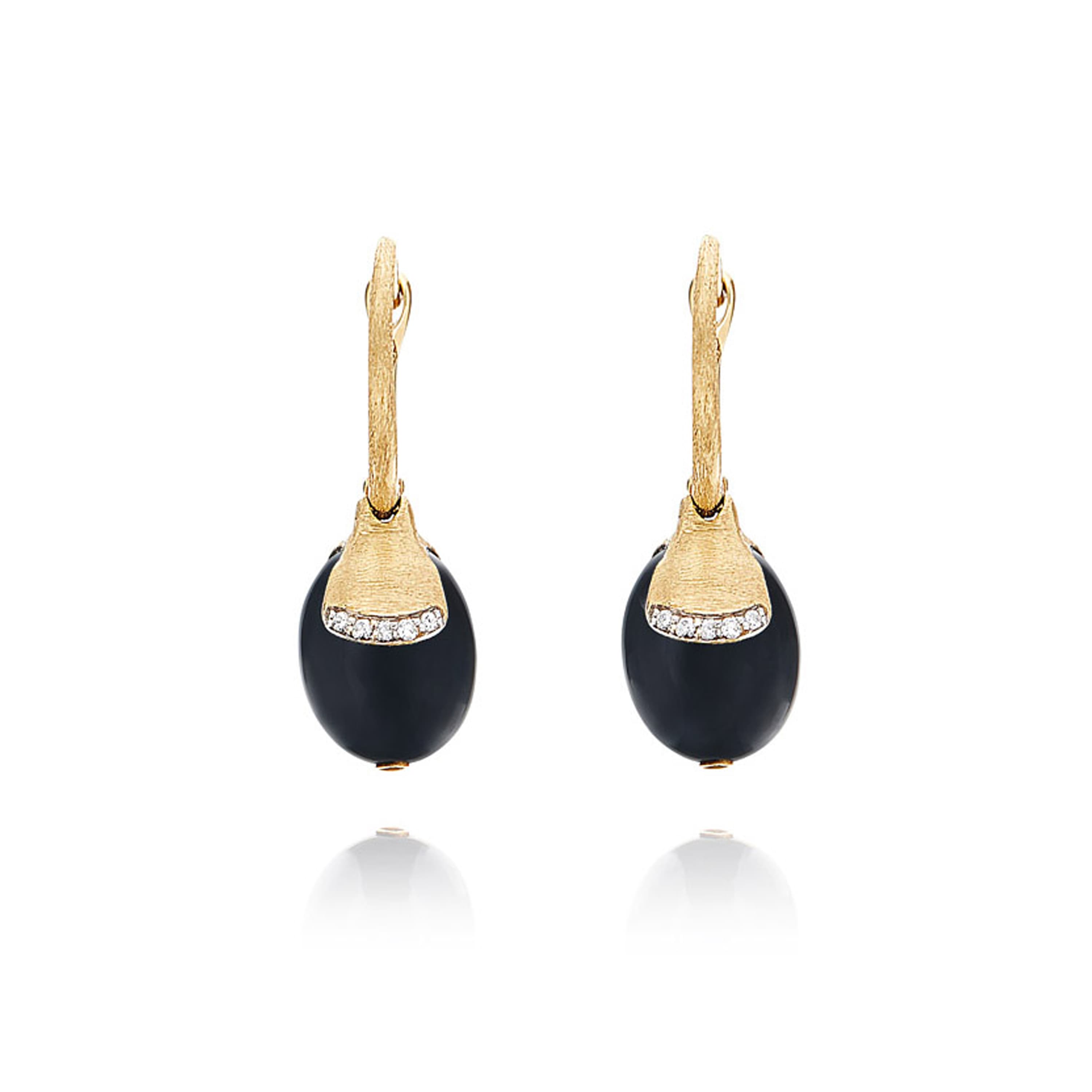 Øredobber, Dancing In The Rain Mystery Black - Ciliegine Onyx