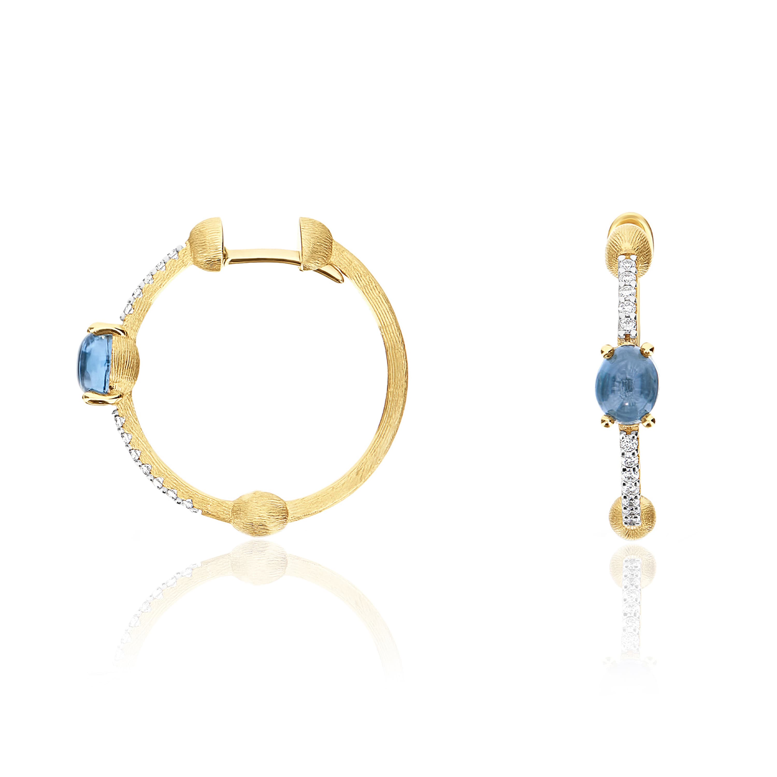 Øreringer, Dancing In The Rain Azure - London Blue Topas