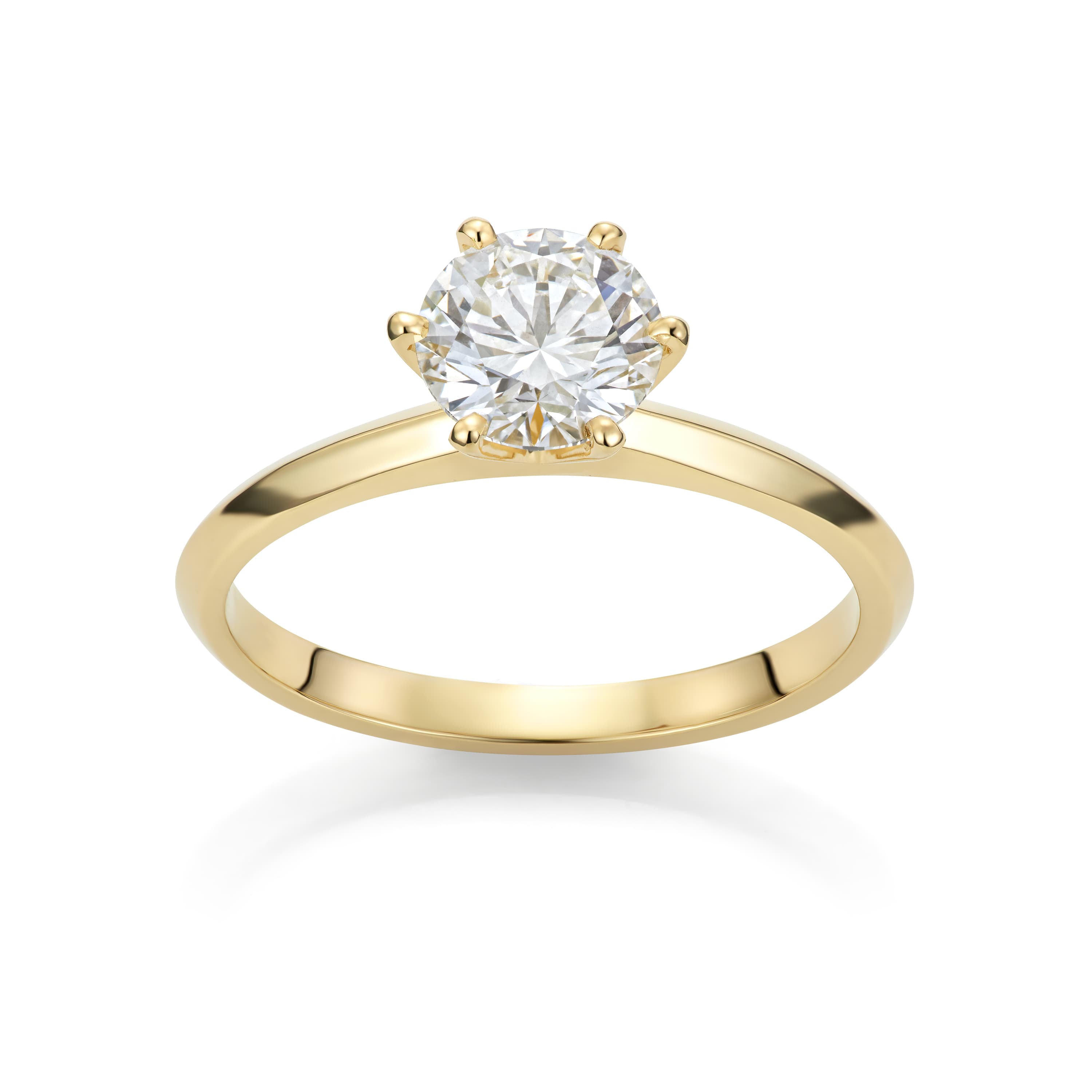 Ring, Solitær diamant 1,00 ct