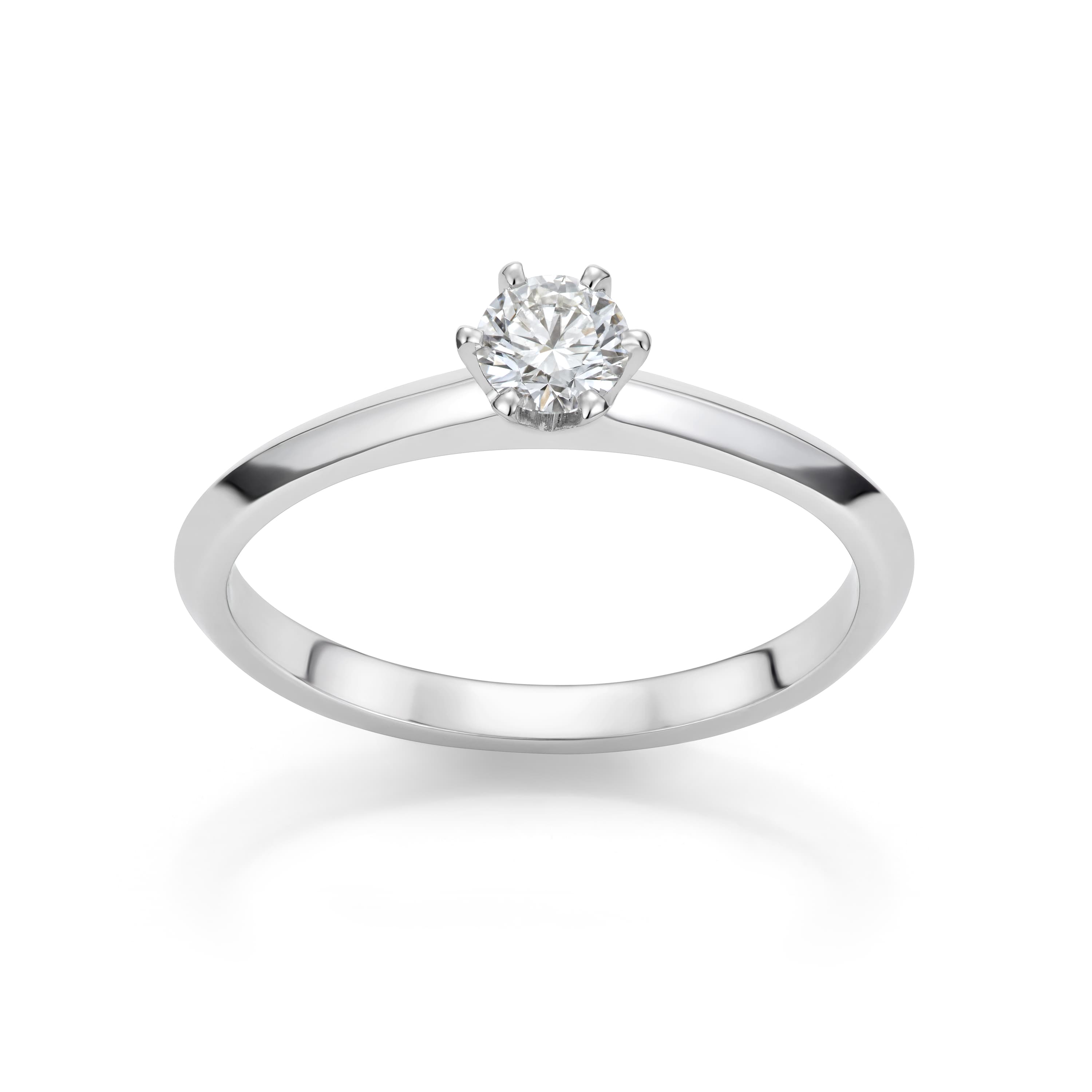 Ring, Solitær diamant 0,25 ct