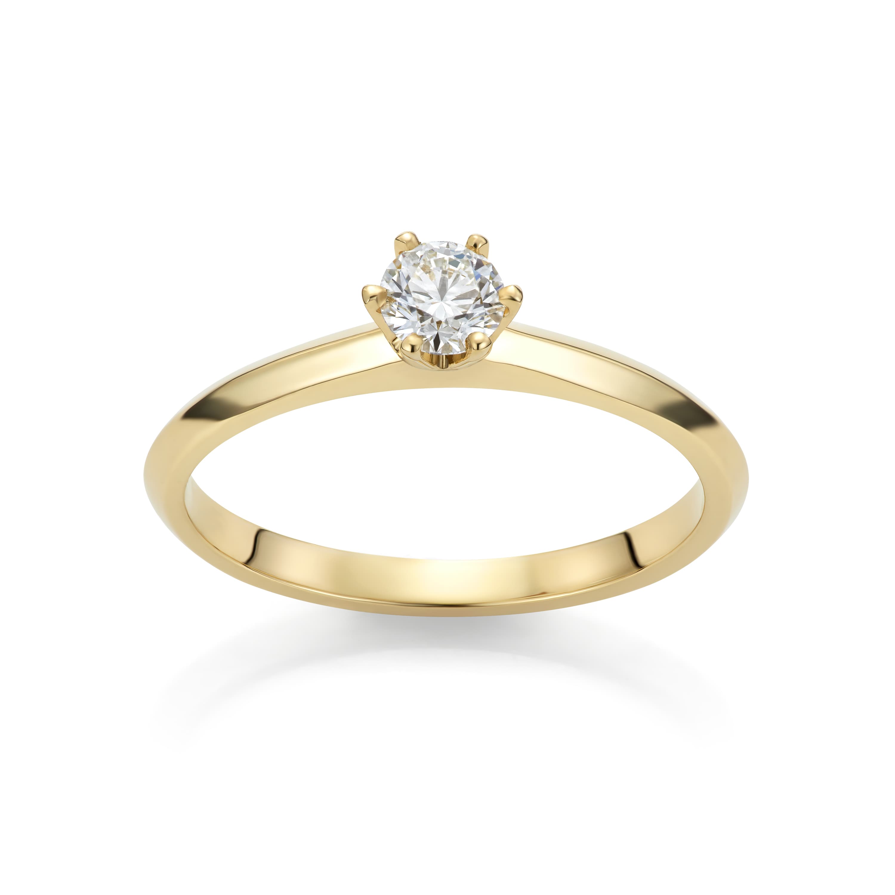 Ring, Solitær diamant 0,25 ct