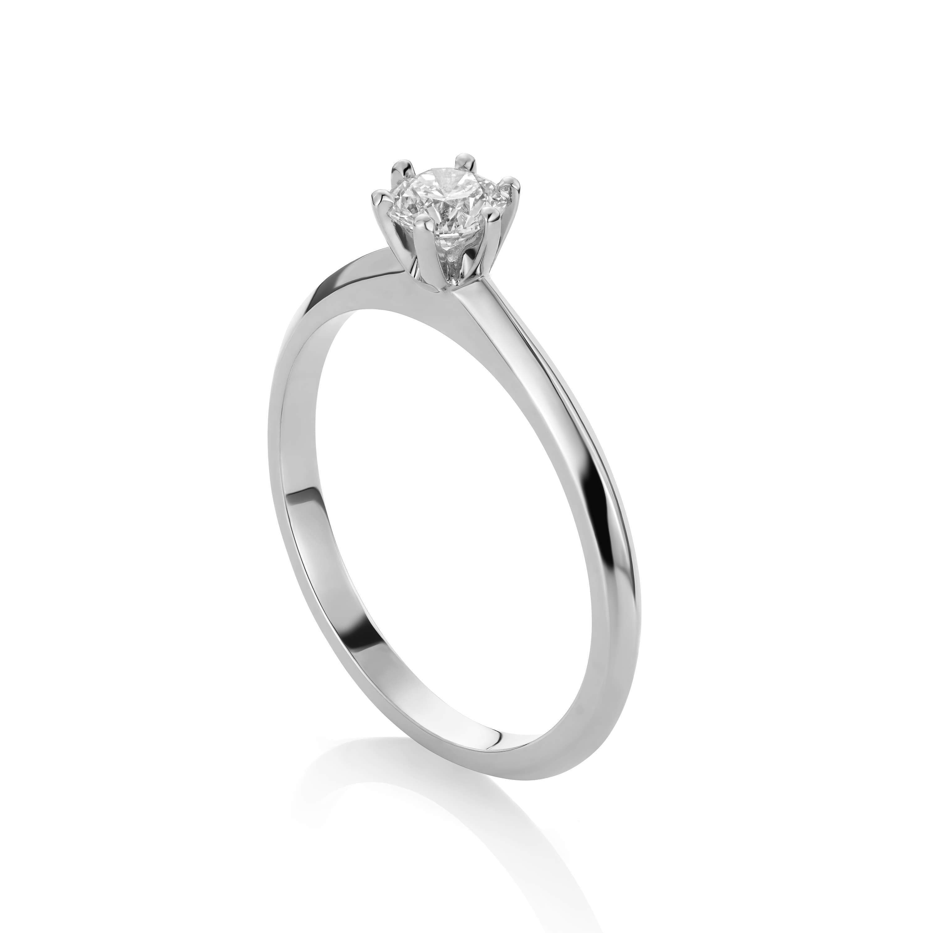 Ring, Solitær diamant 0,30 ct