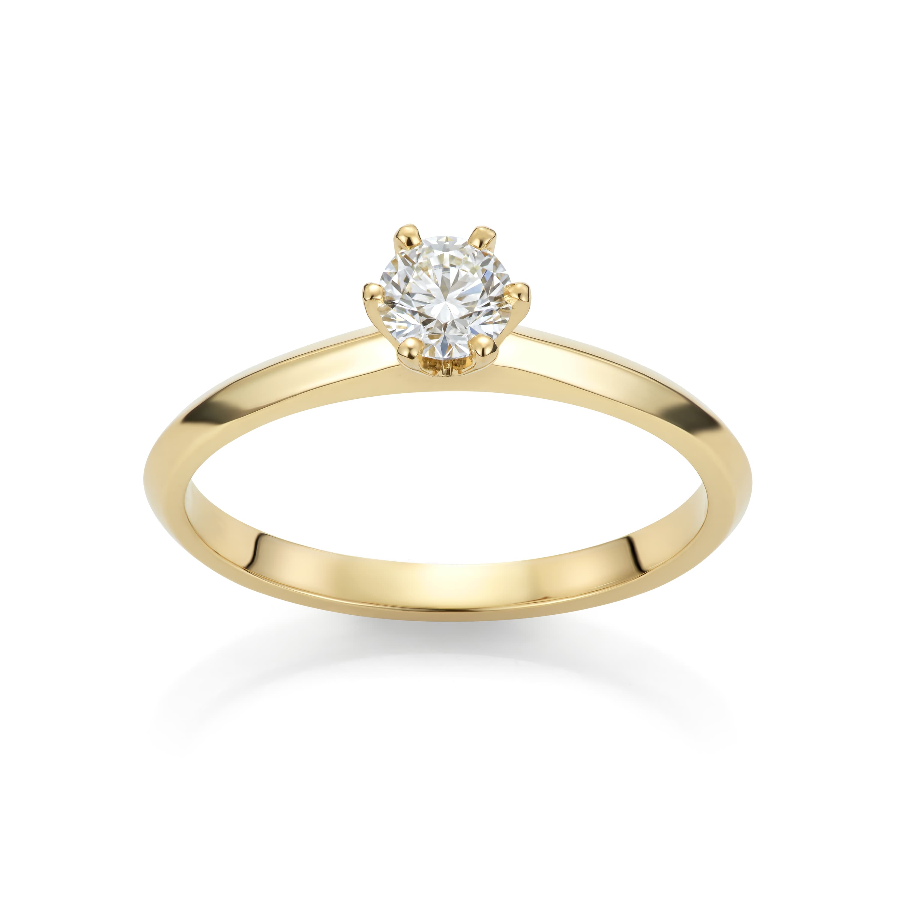Ring, Solitær diamant 0,30 ct