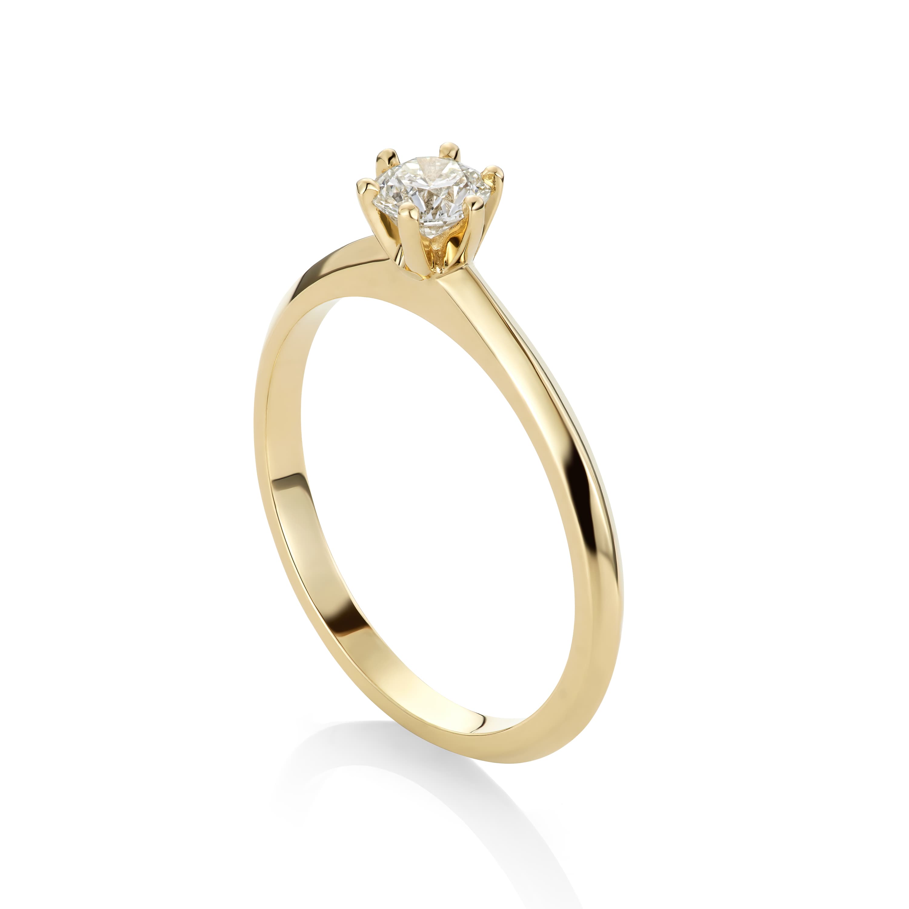 Ring, Solitær diamant 0,30 ct