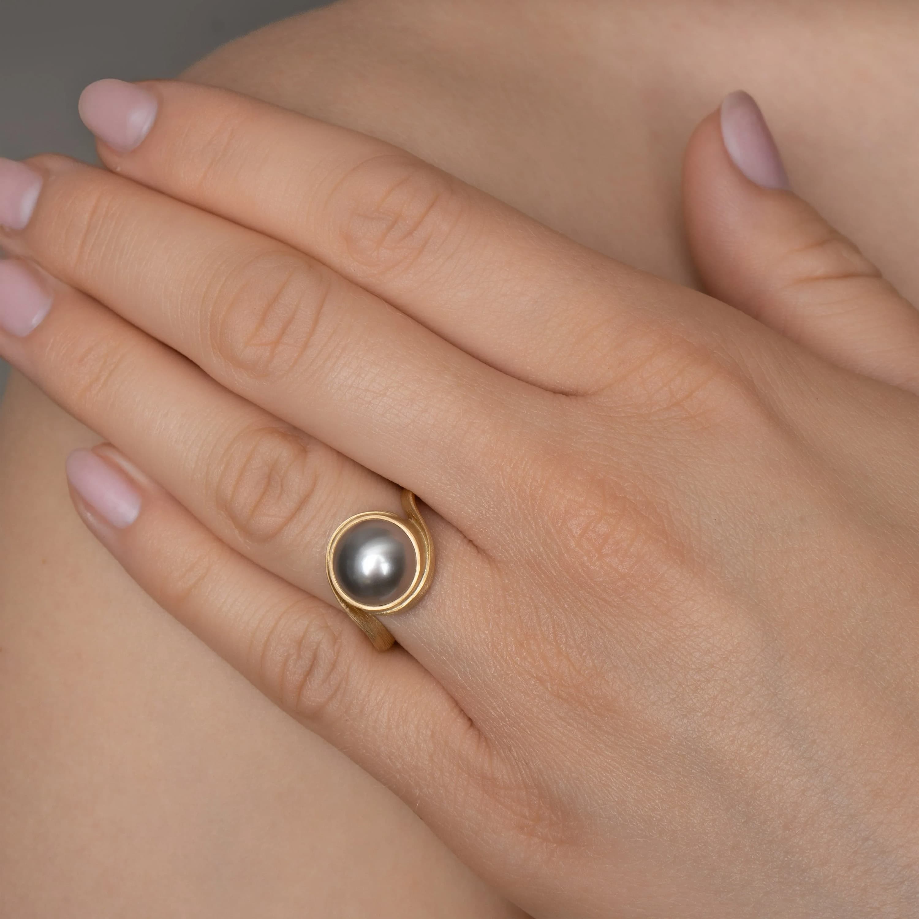 Ring, Vega med Tahitiperle