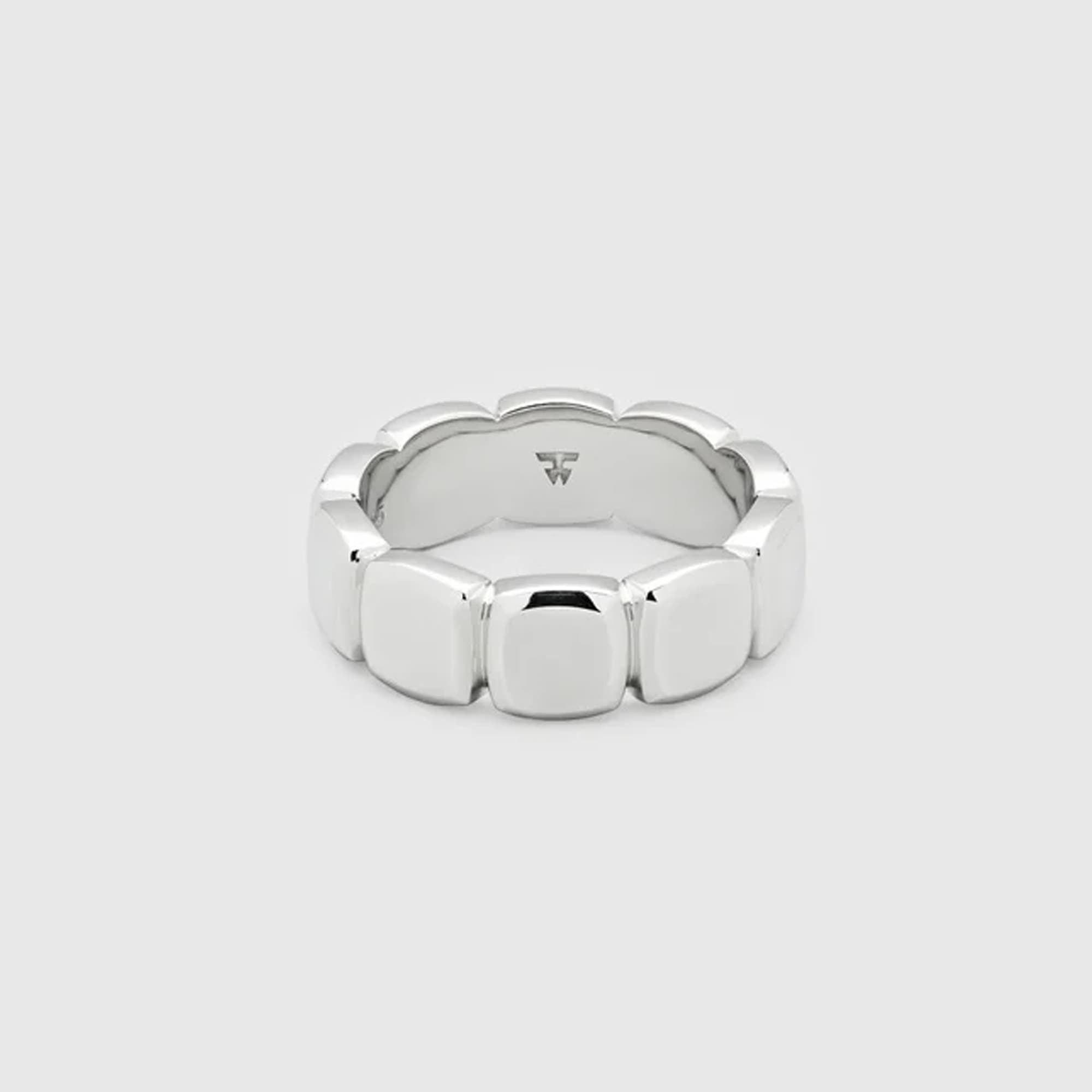 Ring, Cushion Band sølv